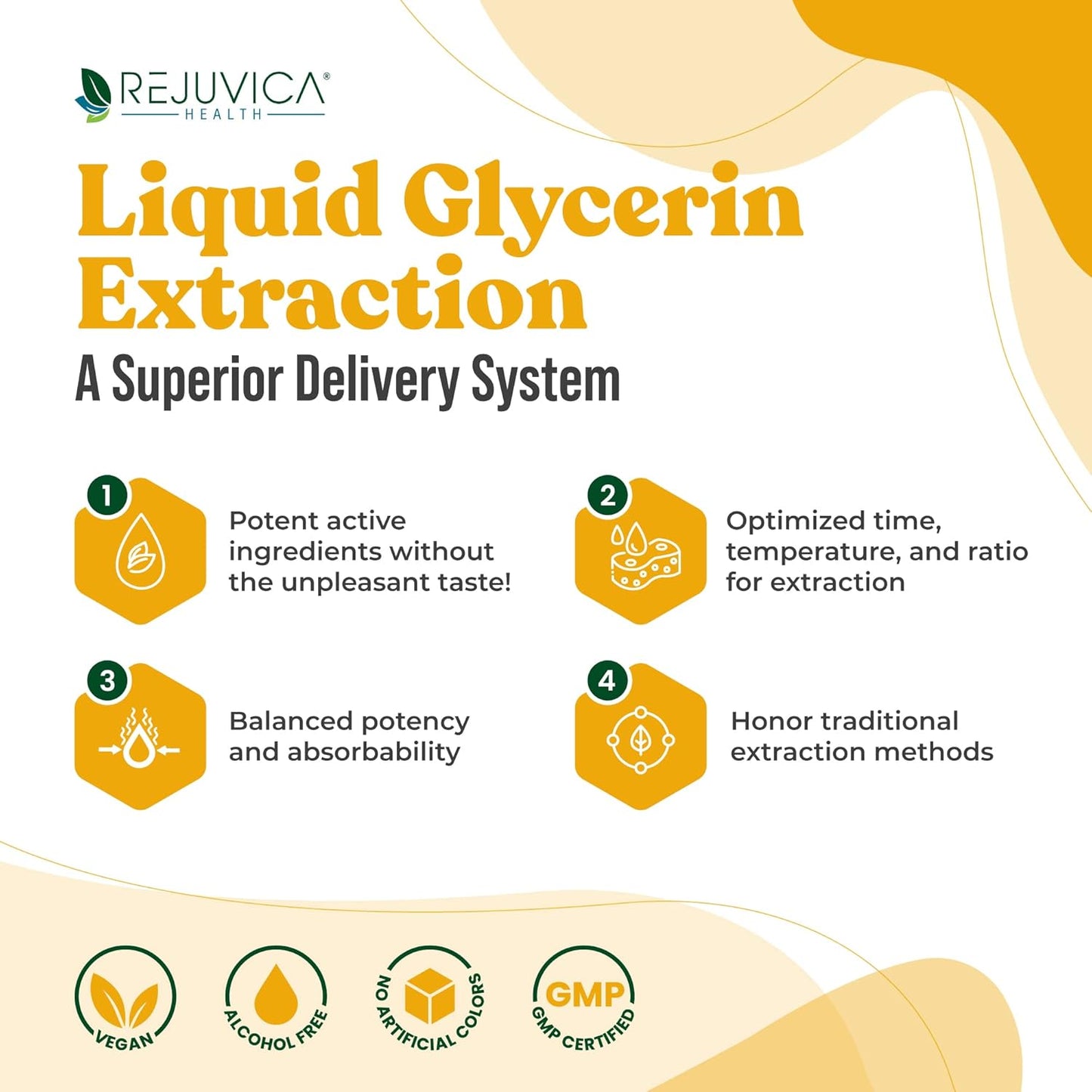 Liquid Turmeric Root Extract with Curcumin for Joint Health - Rejuvica Health Essential Turmeric Supplement for Better Absorption