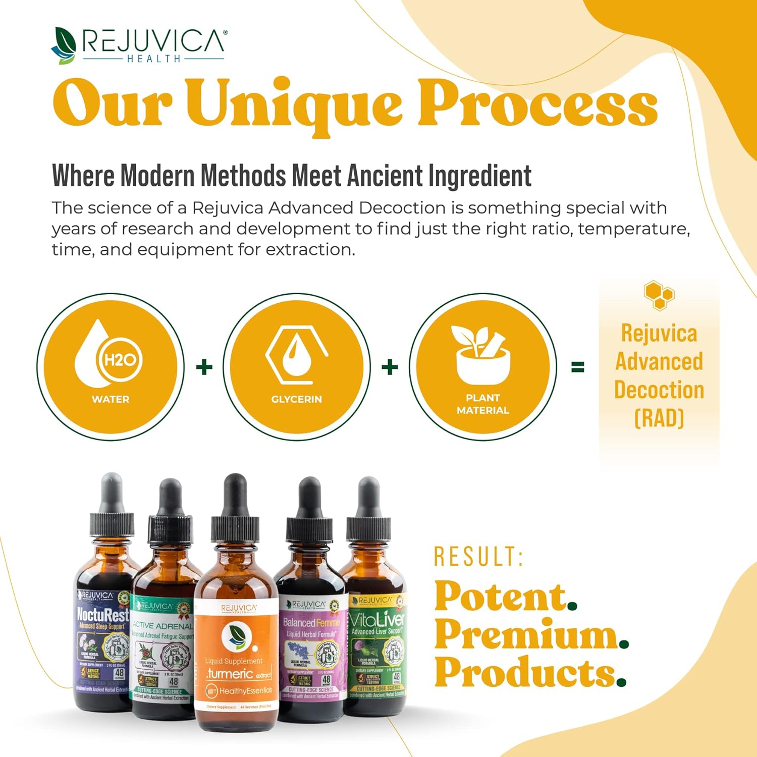 Liquid Turmeric Root Extract with Curcumin for Joint Health - Rejuvica Health Essential Turmeric Supplement for Better Absorption