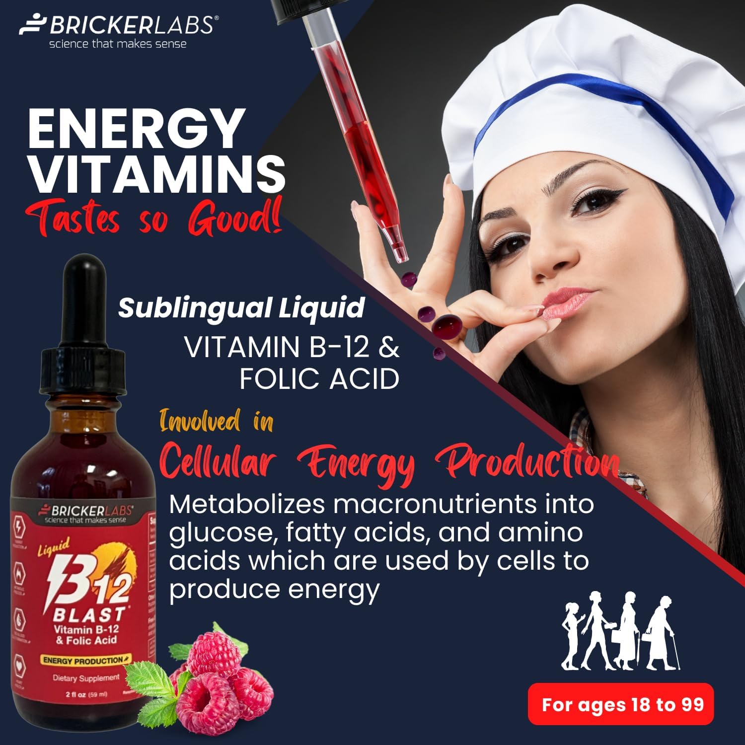 Liquid Vitamin B-12 with 7-Keto DHEA Metabolite 50 mg - Energy and Weight Management Supplement Bundle for Active Life