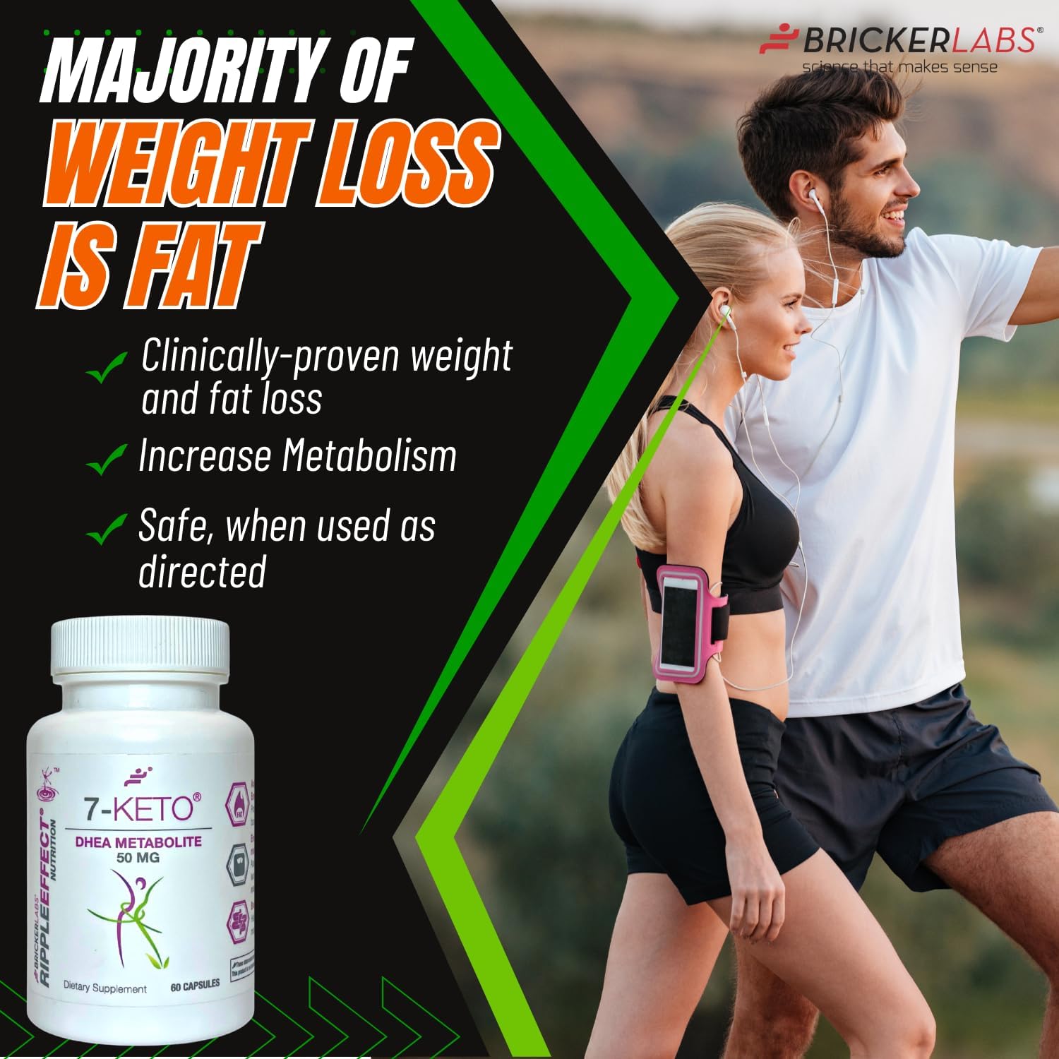 Liquid Vitamin B-12 with 7-Keto DHEA Metabolite 50 mg - Energy and Weight Management Supplement Bundle for Active Life