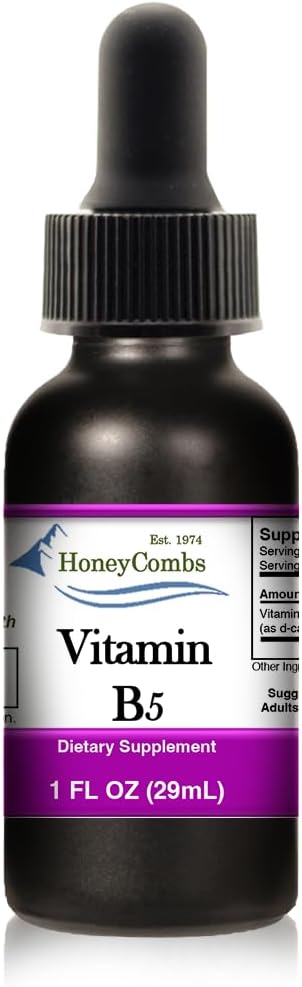 Liquid Vitamin B Complex Drops - Biotin, B5, B6 - 3 Pack, 1Fl Oz Each
