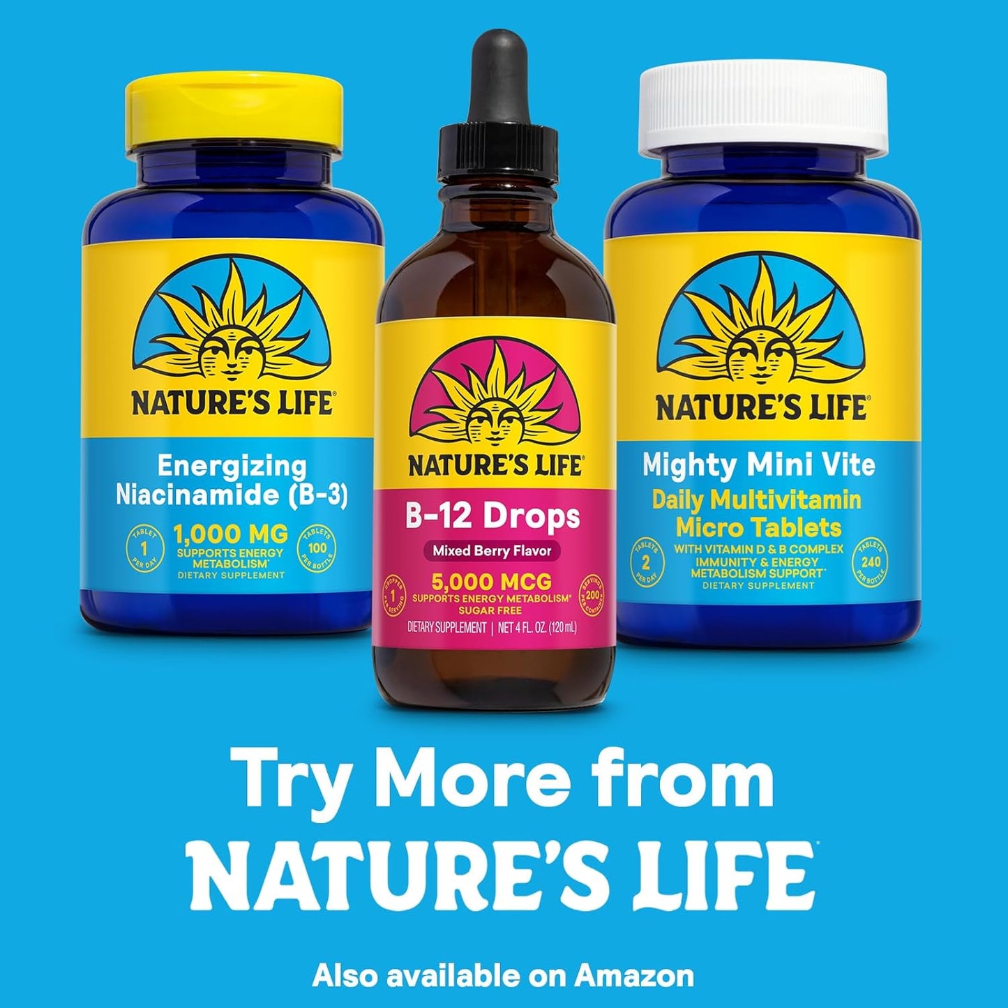 Liquid Vitamin B12 Methylcobalamin Drops - 5000 mcg Natural Mixed Berry Supplement for Energy, Nerve Function, Red Blood Cells - Sugar Free, 200 Servings, 4oz