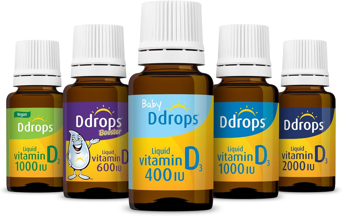Liquid Vitamin D 1000 IU Drops for Adults - 180 Drops, Bone & Immune Support, Non-GMO, Allergy-Friendly, Preservative-Free