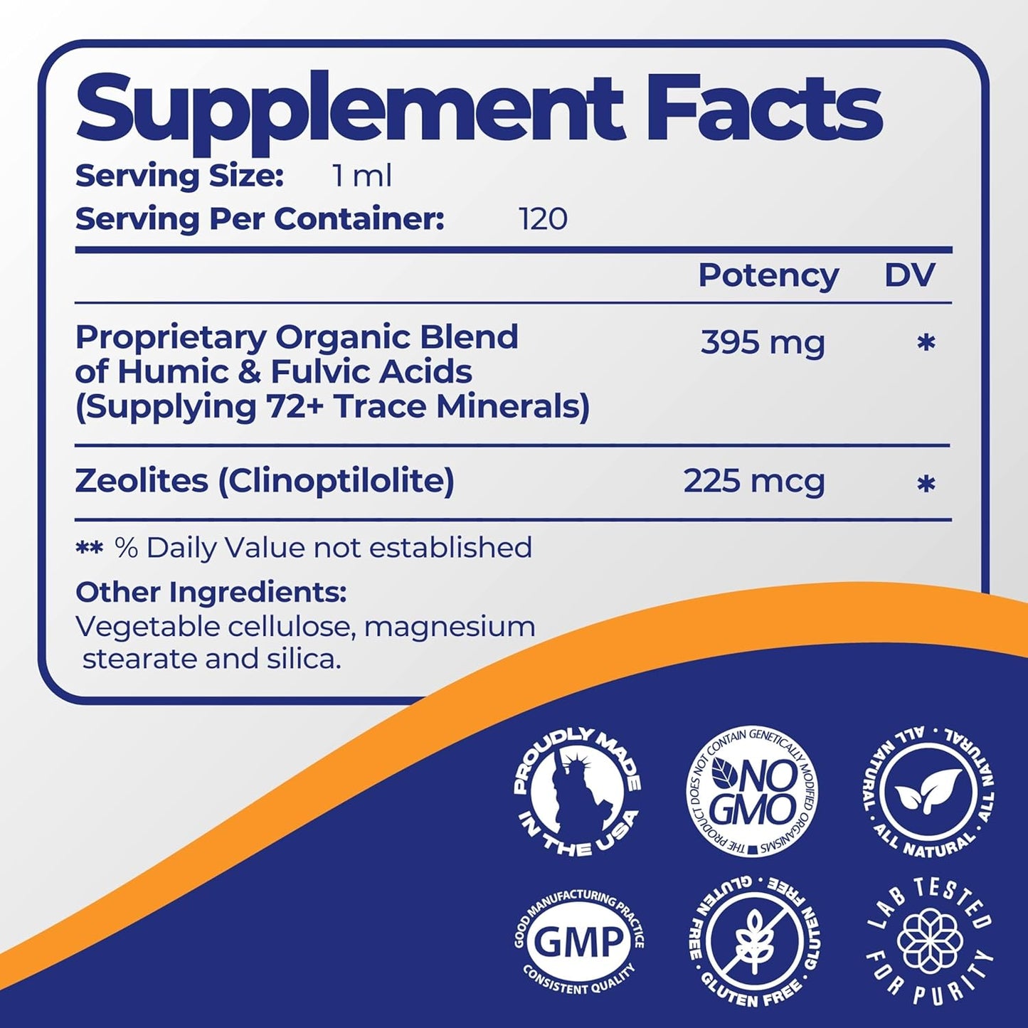 Liquid Zeolite Supplement with 70 Trace Minerals for Cell Restoration - Supports Immune Health - 2 oz Bottle