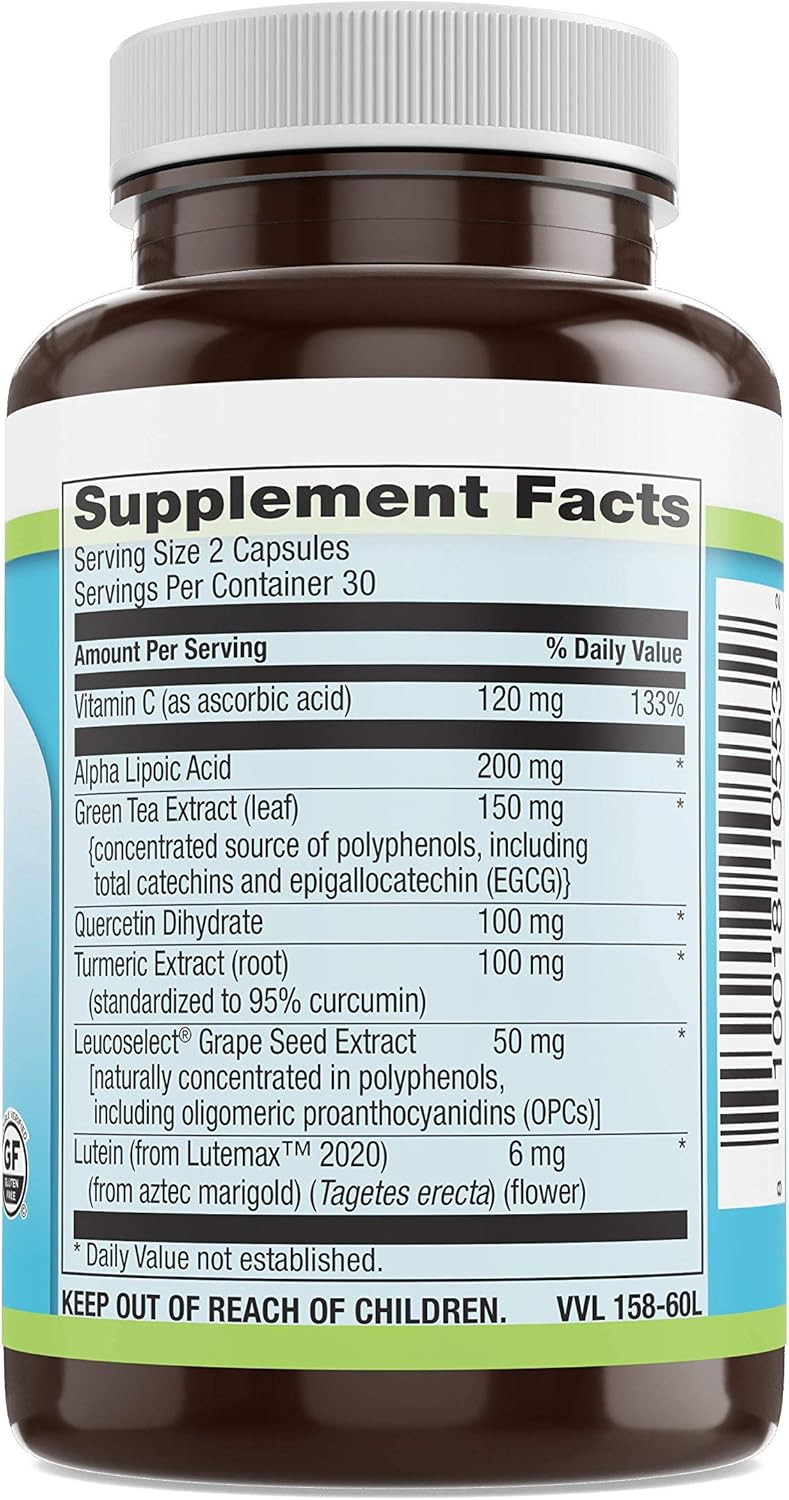 Livamed Antioxidant Complex - 60 Vegetarian Capsules for Advanced Protection