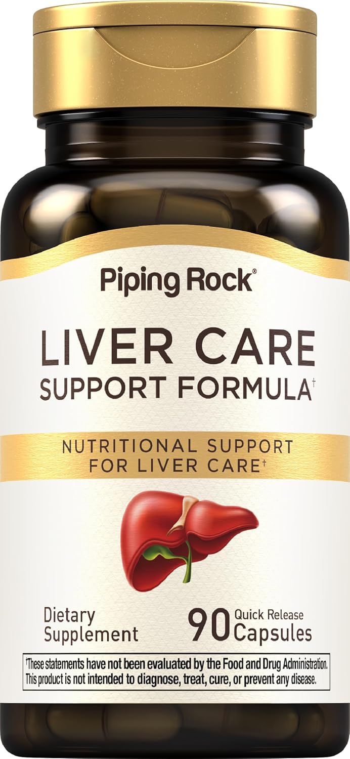 Liver Cleanse Complex Capsules | 90 Count Liver Care Support Formula | Non-GMO, Gluten-Free Supplement by Piping Rock