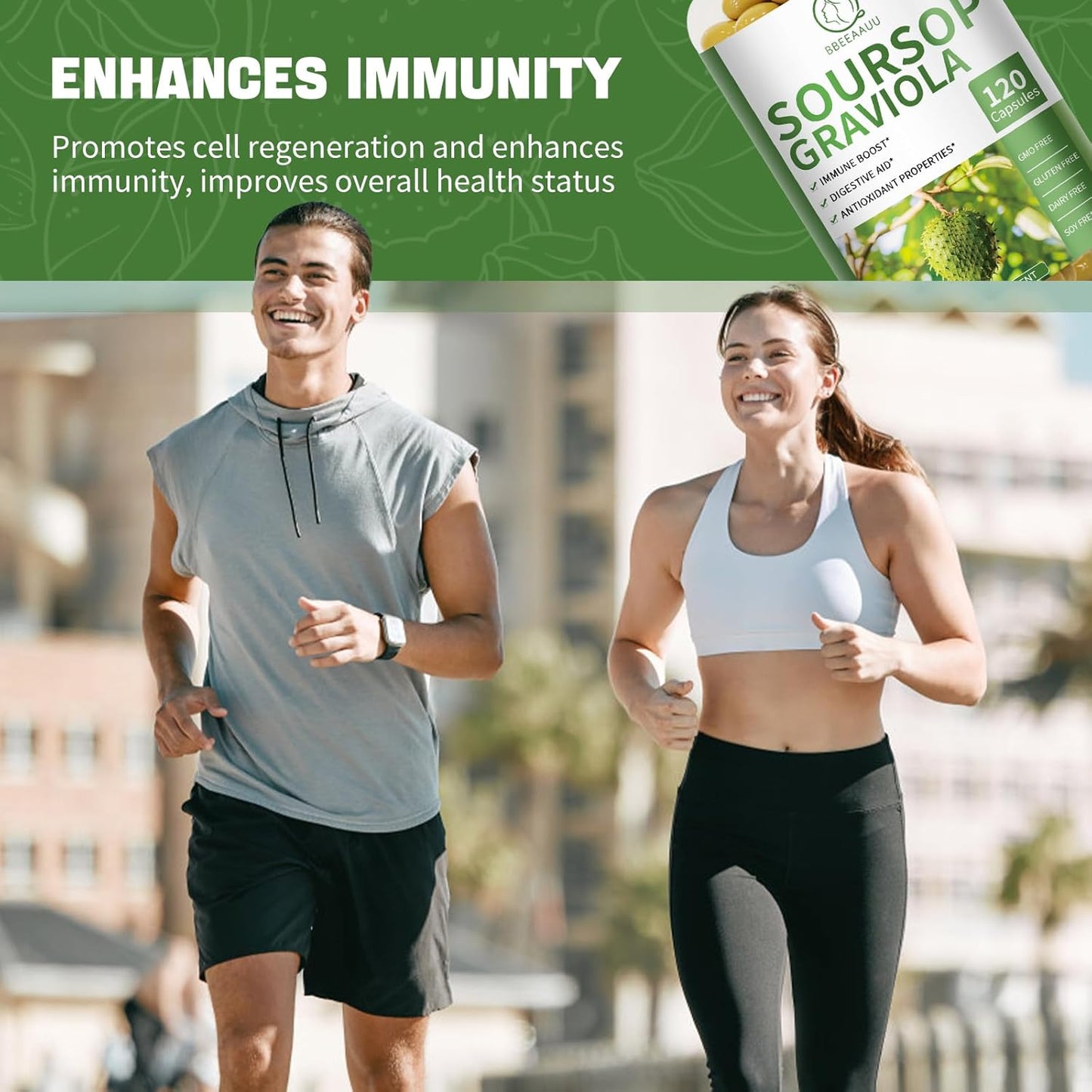 Liver Cleanse Detox Capsules with Soursop Graviola for Immunity & Digestive Support, Antioxidant Formula, 120 Count Vegan Capsules