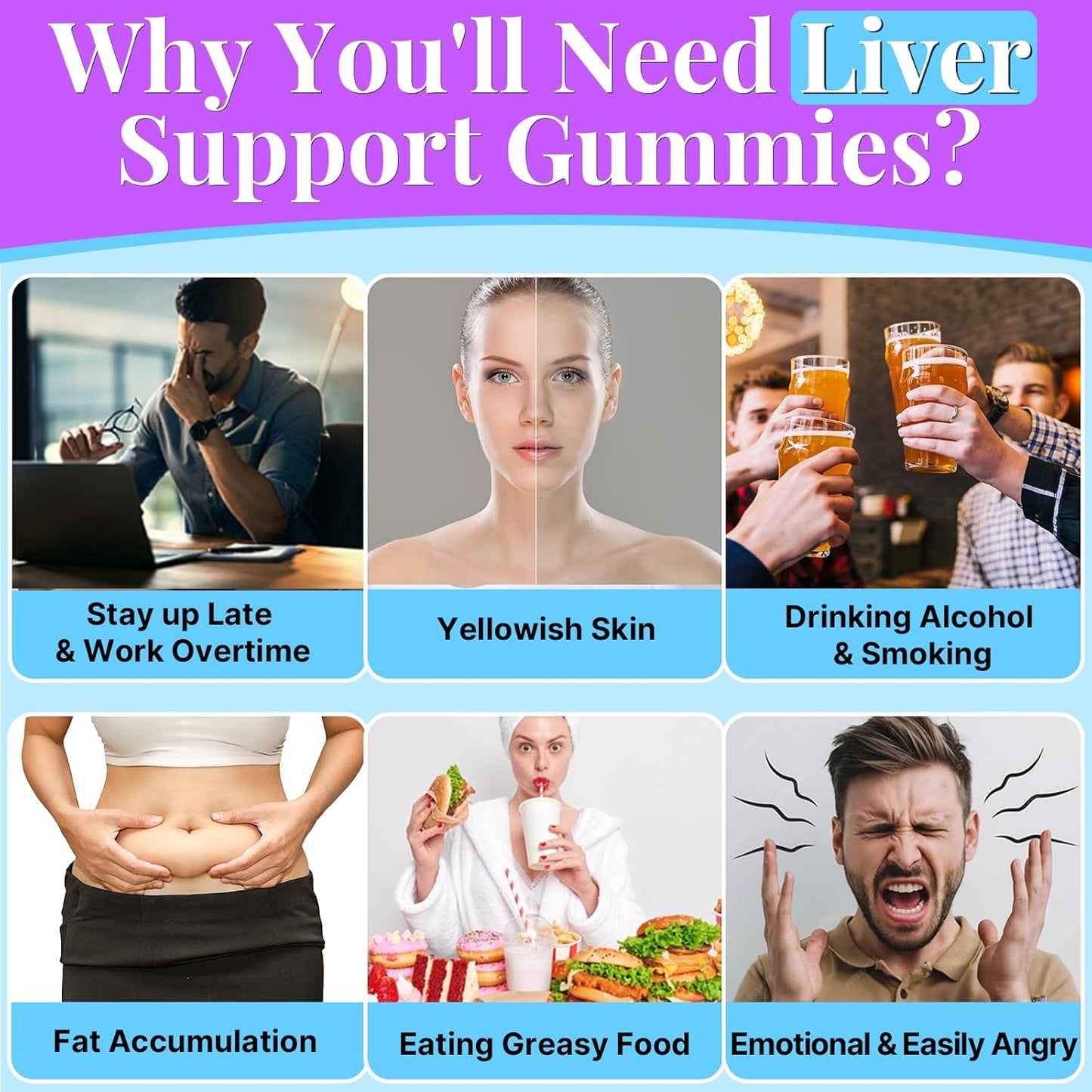 Liver Cleanse Detox Gummies with Milk Thistle, Turmeric, Dandelion Root & Artichoke - 3000mg Formula for Detox, Renewal & Antioxidant Support - Fruit Flavor, 480 Gummies