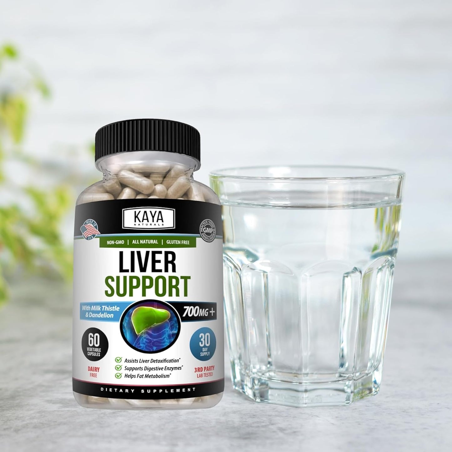 Liver Cleanse Detox & Repair Capsules - Milk Thistle Supplement for Women and Men - Artichoke Extract and Dandelion Root - 60 Count - BoostGo Australia