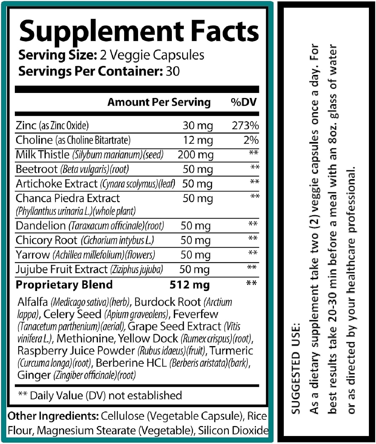 Liver Cleanse Detox & Repair Supplement - Milk Thistle, Artichoke Extract, Dandelion Root - Hybrid Nutraceuticals