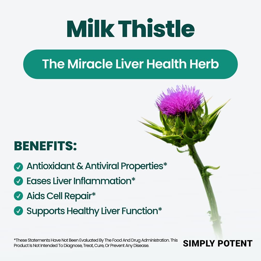 Liver Cleanse Detox Supplement with Artichoke Extract & 22 Herbs - Liver Health Formula for Support & Repair - 60 Capsules