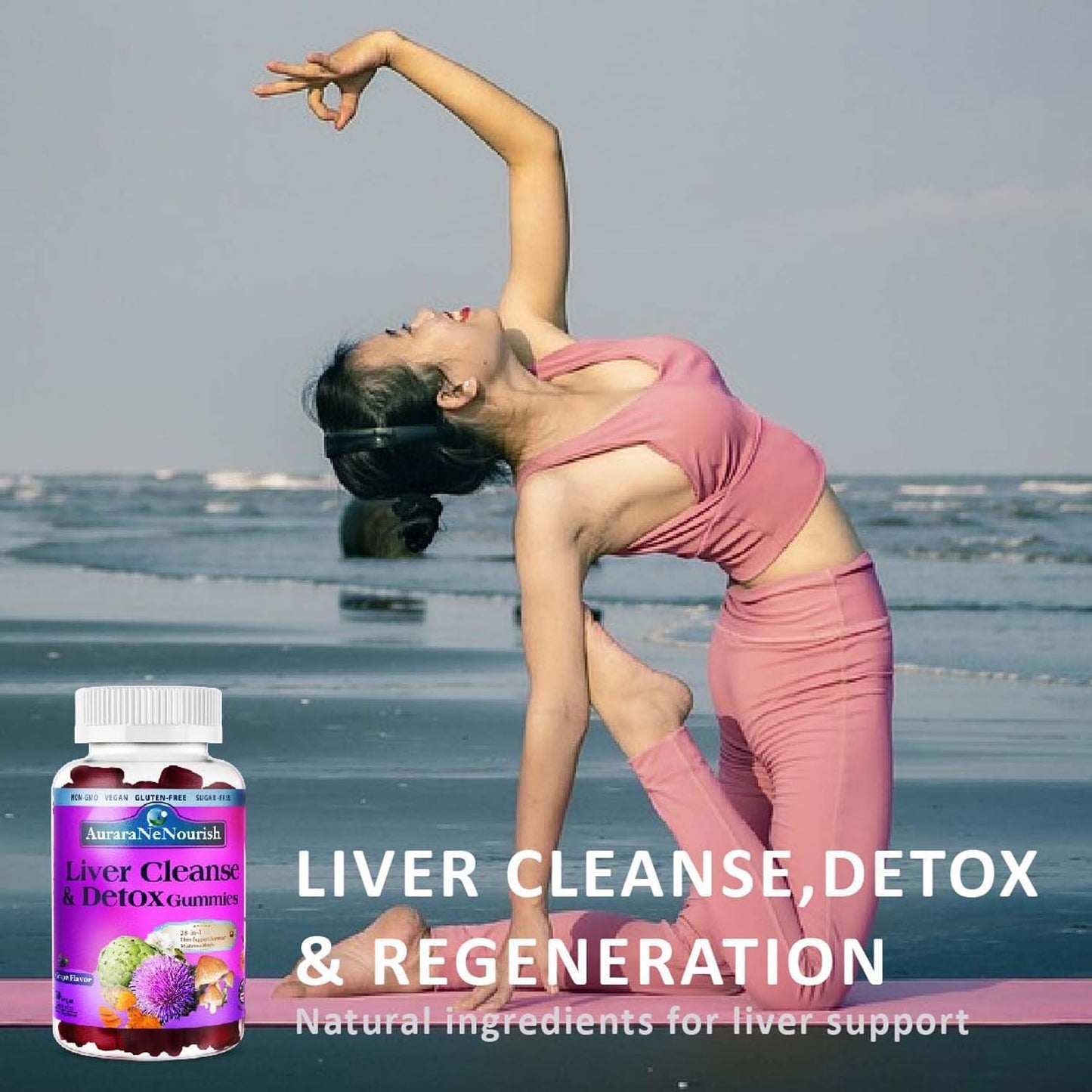 Liver Cleanse Gummies with Milk Thistle, Artichoke, TUDCA - 28-in-1 Liver Detox Formula for Detox, Repair, and Support - High Potency Liver Health Supplement - Grass-Fed Liver Support Dose