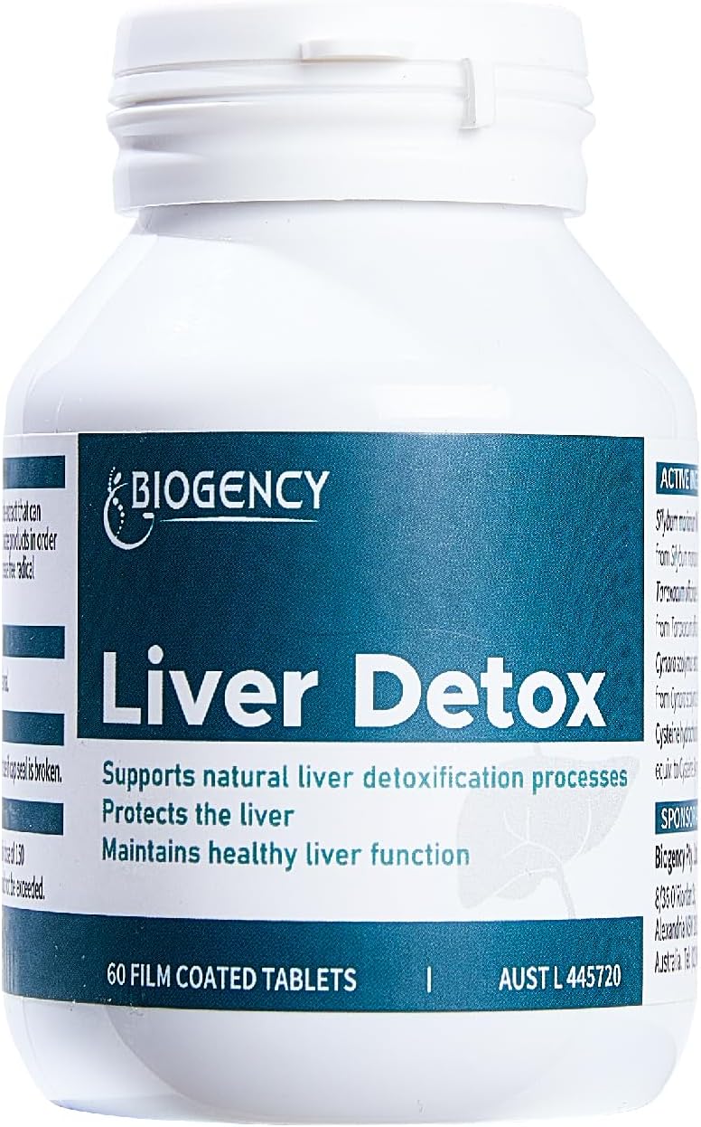 Liver Detox Cleanse Supplement with Silymarin, Dandelion, and Artichoke Extract - Herbal Support for Liver Health - 60 Tablets - Men and Women - 1 Pack
