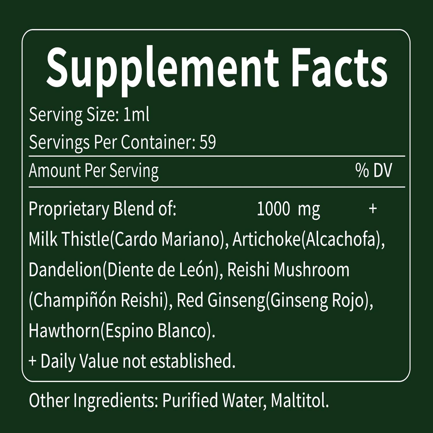 Liver Detox Drops with Milk Thistle, Artichoke Extract, and Silymarin - Natural Liver Support Formula for Cleanse & Repair - 2oz Liquid