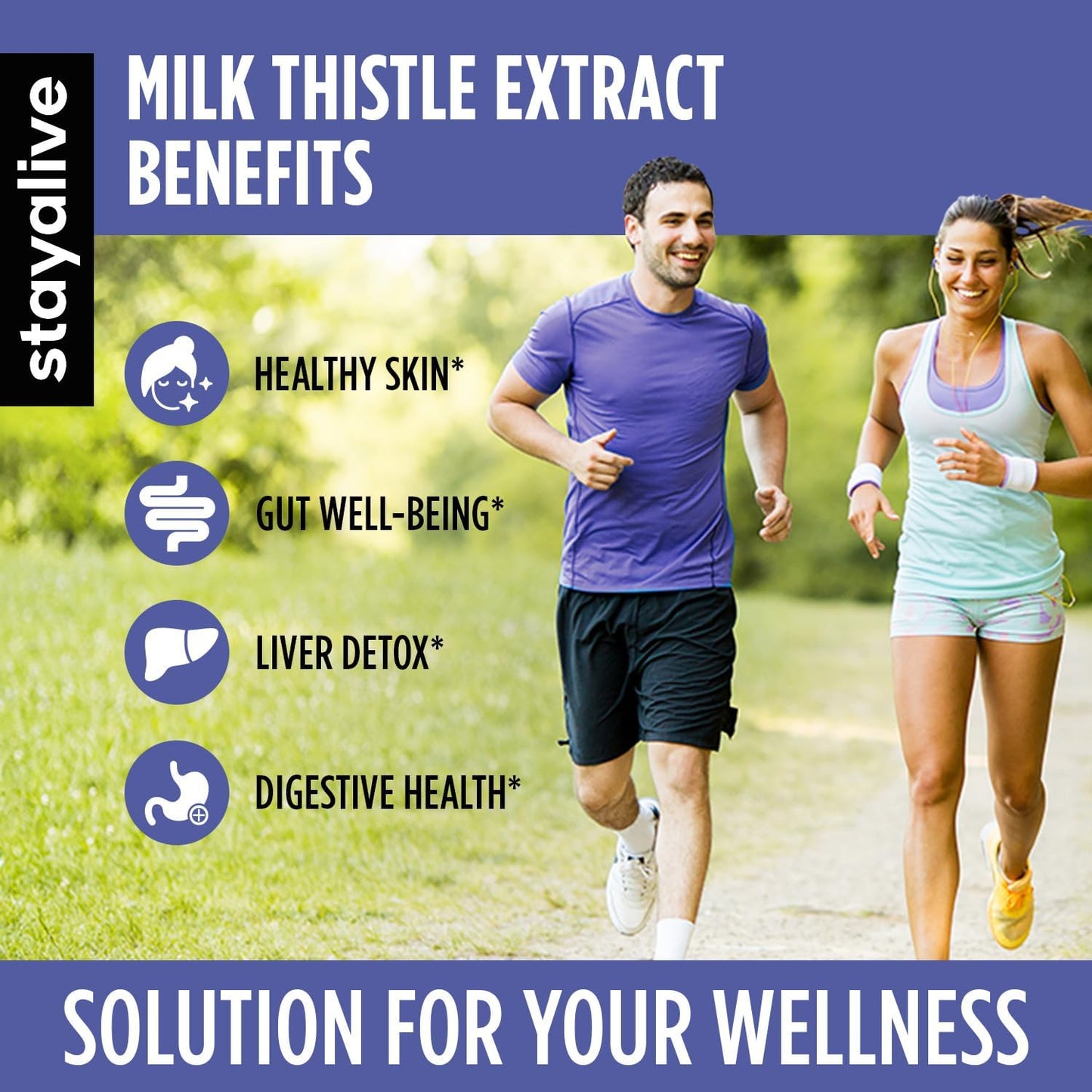 Liver Detox Supplement with Milk Thistle, Dandelion Root, and Artichoke - 450mg, 80% Silymarin Complex - 120 Pills, Non-GMO & Gluten-Free - BoostGo Australia