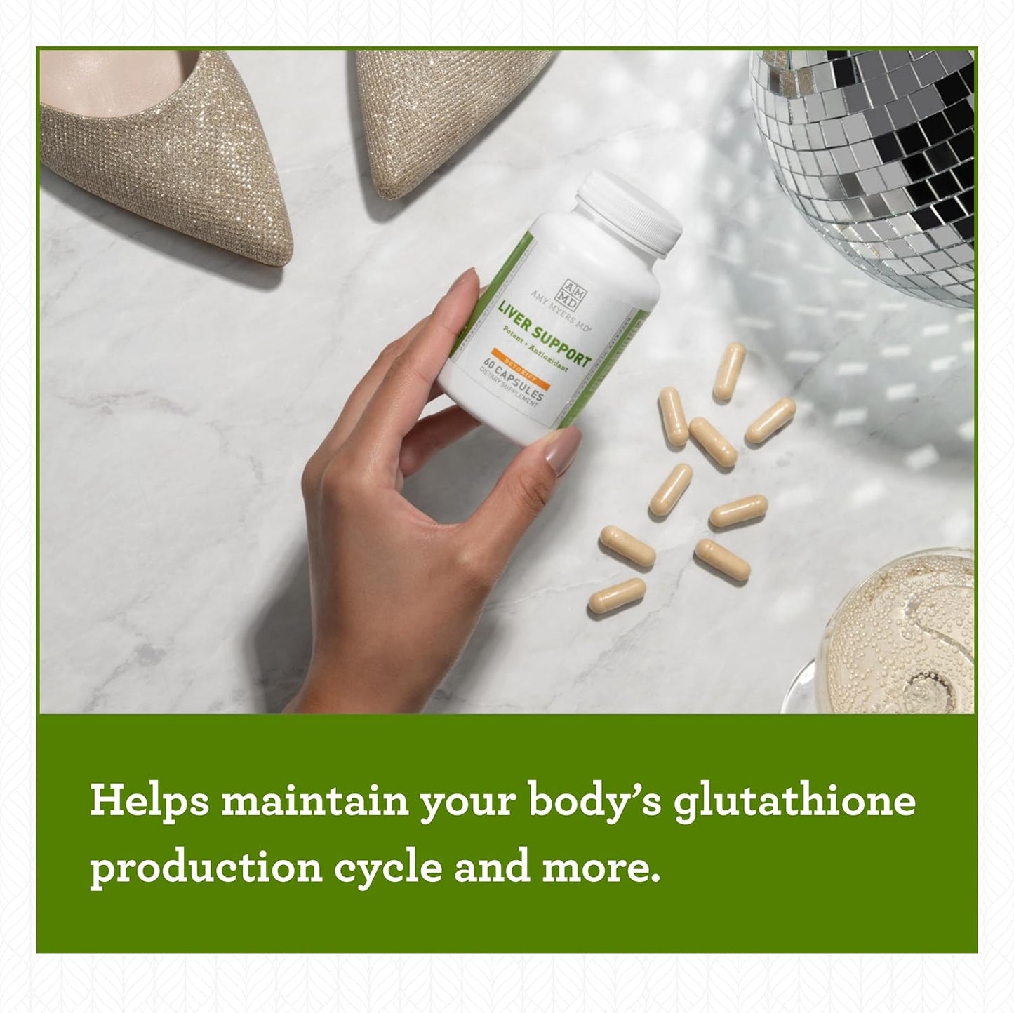 Liver Support Dietary Supplement - Amy Myers MD Formula for Cleansing and Optimizing Liver Function - 60 Capsules