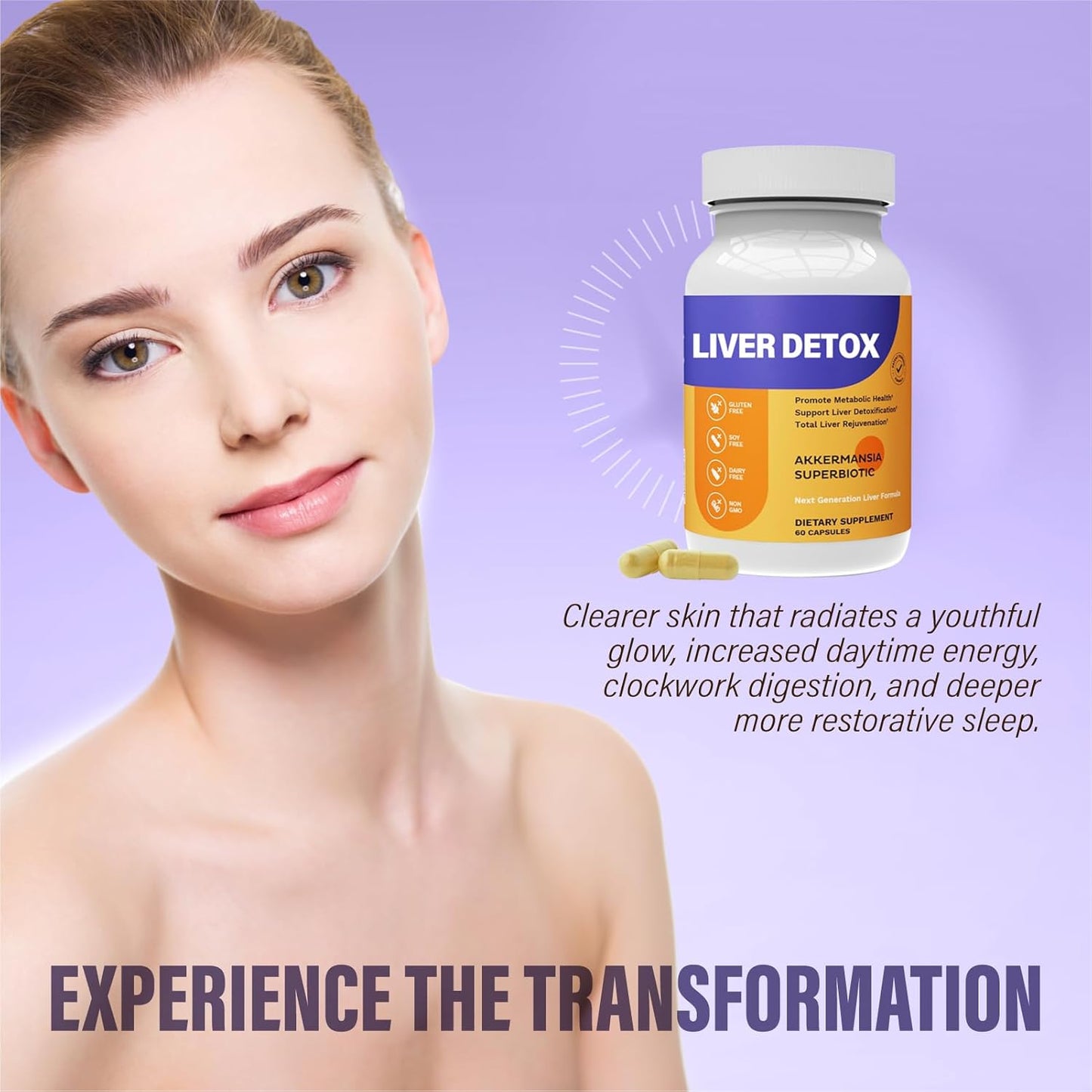 Liver Support Supplement for Vitality, Metabolism, and Immunity - Detox, Regenerate, Recover - 1 Piece