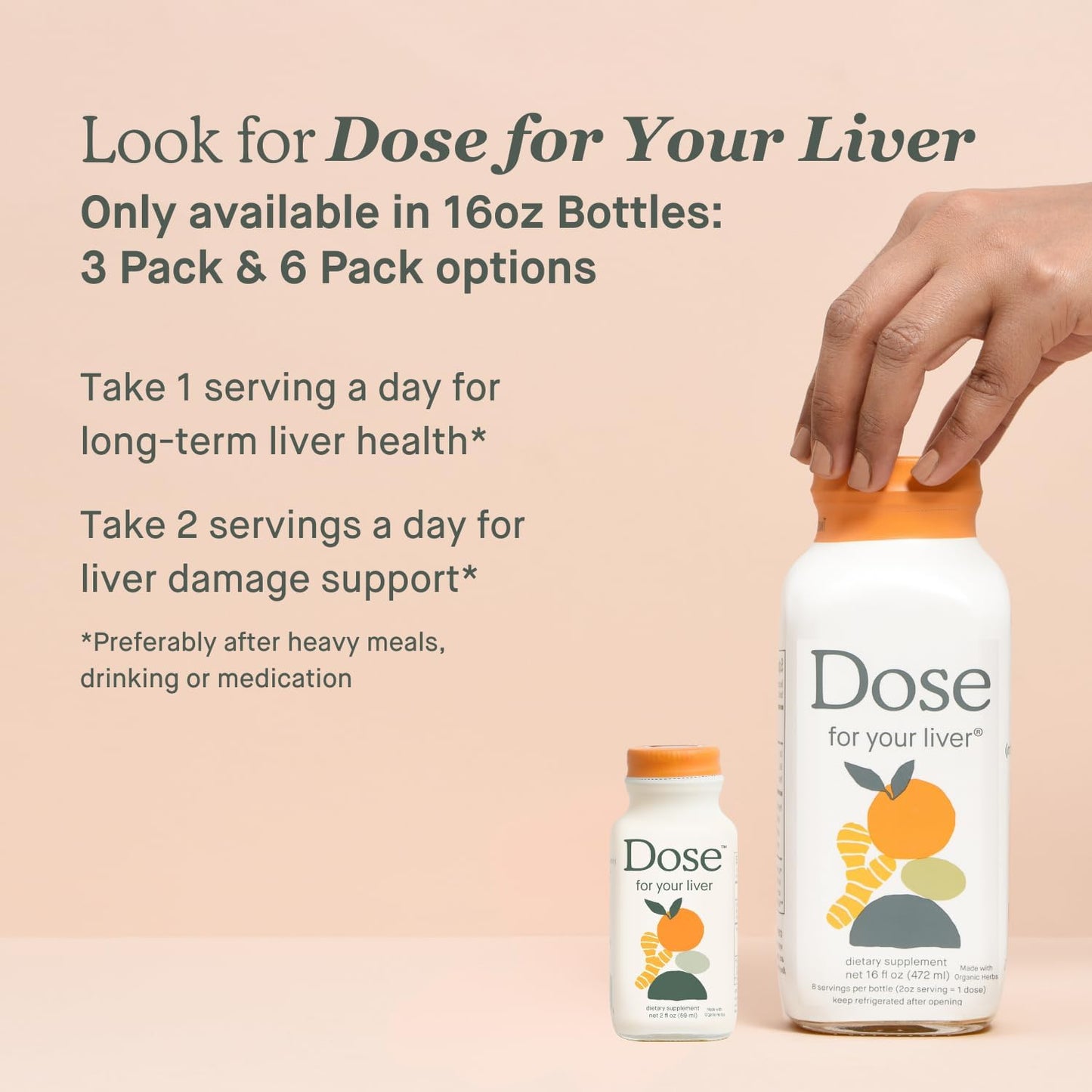 Liver Support Supplement Shot | Cleanses & Enhances Liver Function | Non GMO, Vegan, Gluten Free, Kosher Pareve | 2oz