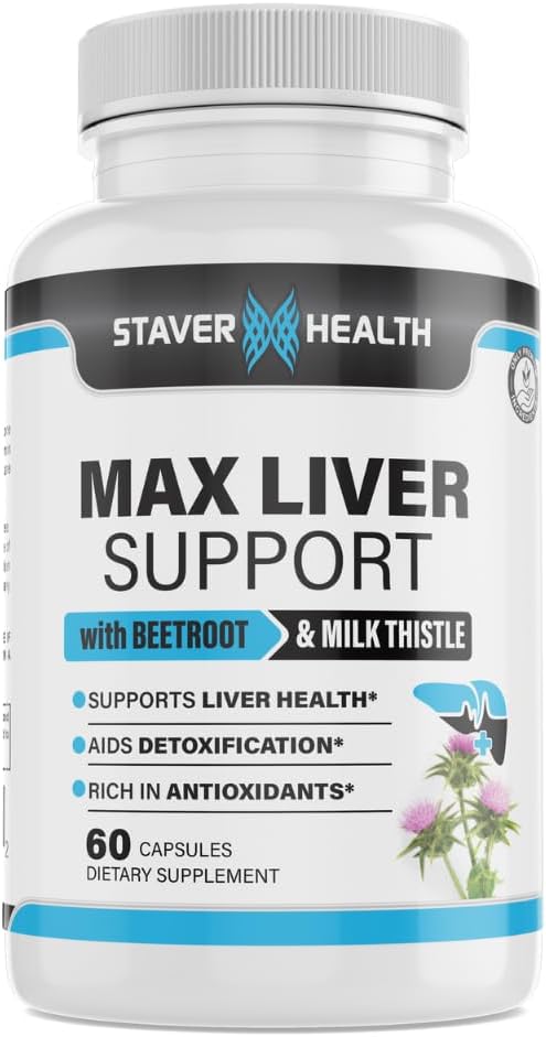 Liver Support Supplement with Choline, Milk Thistle, and Artichoke Extract for Optimal Liver Health - Natural Ingredients for Maximal Support