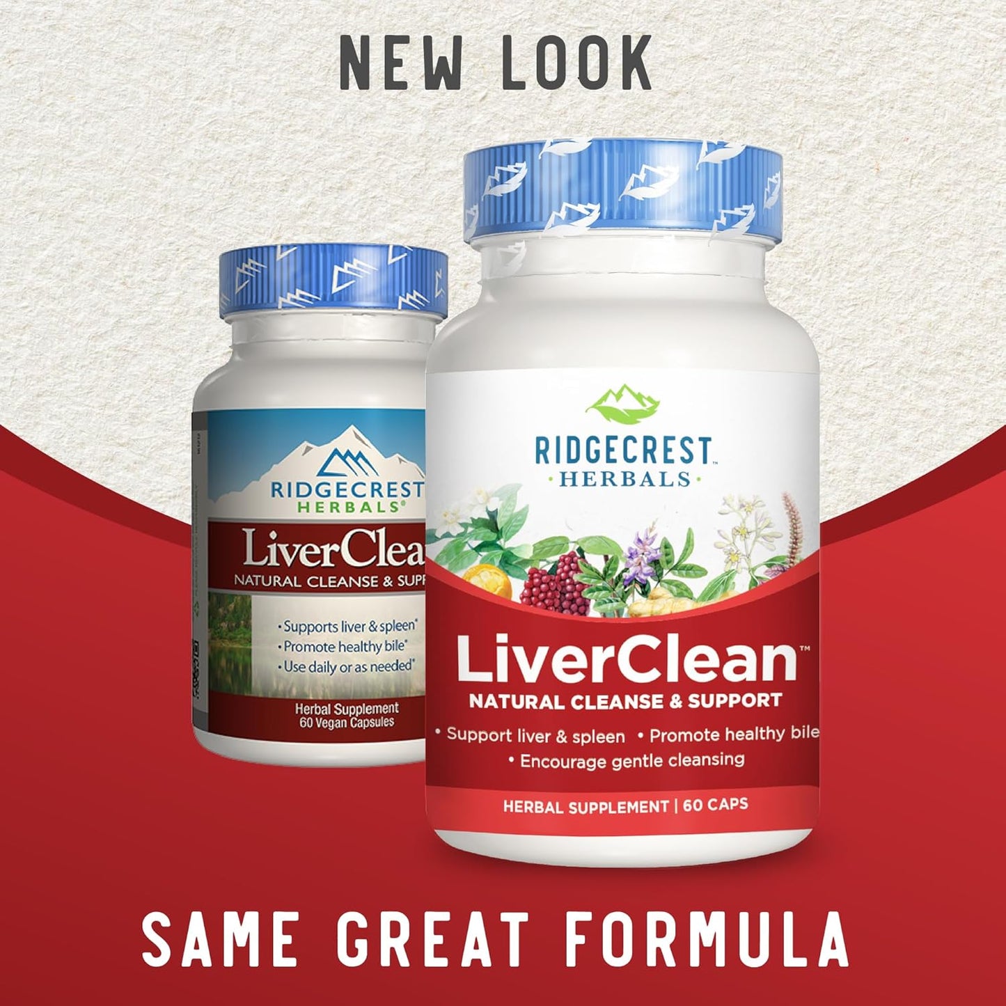 LiverClean Herbal Supplement for Liver Support with Blessed Thistle & Dandelion - Detox & Cleanse Support for Healthy Bile - 60 Capsules, 30 Servings