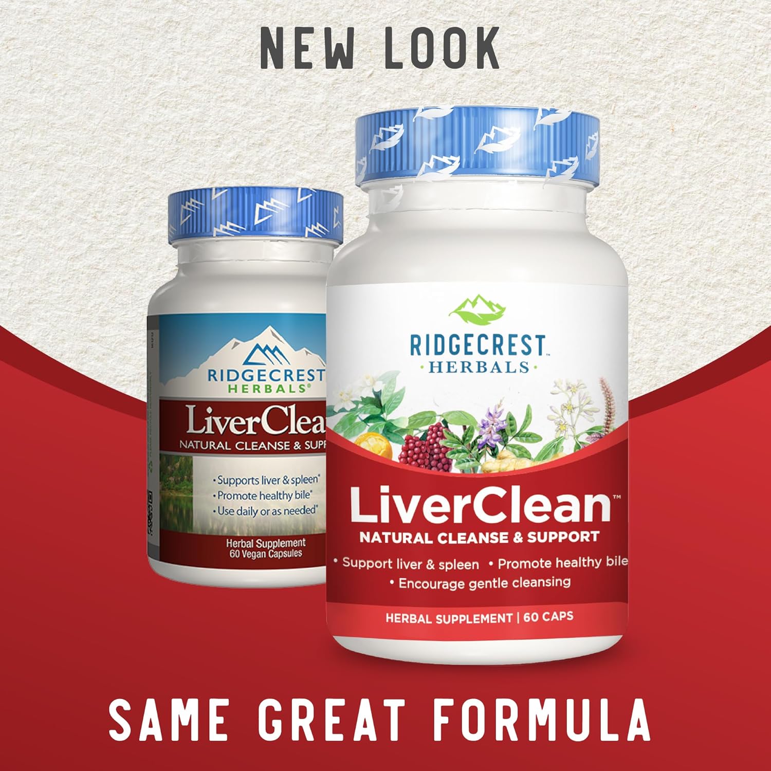 LiverClean Herbal Supplement for Liver Support with Blessed Thistle & Dandelion - Detox & Cleanse Support for Healthy Bile - 60 Capsules, 30 Servings