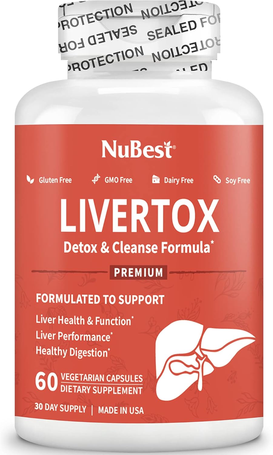 LIVERTOX Liver Cleanse Detox & Repair Supplement with Milk Thistle - Pack of 3