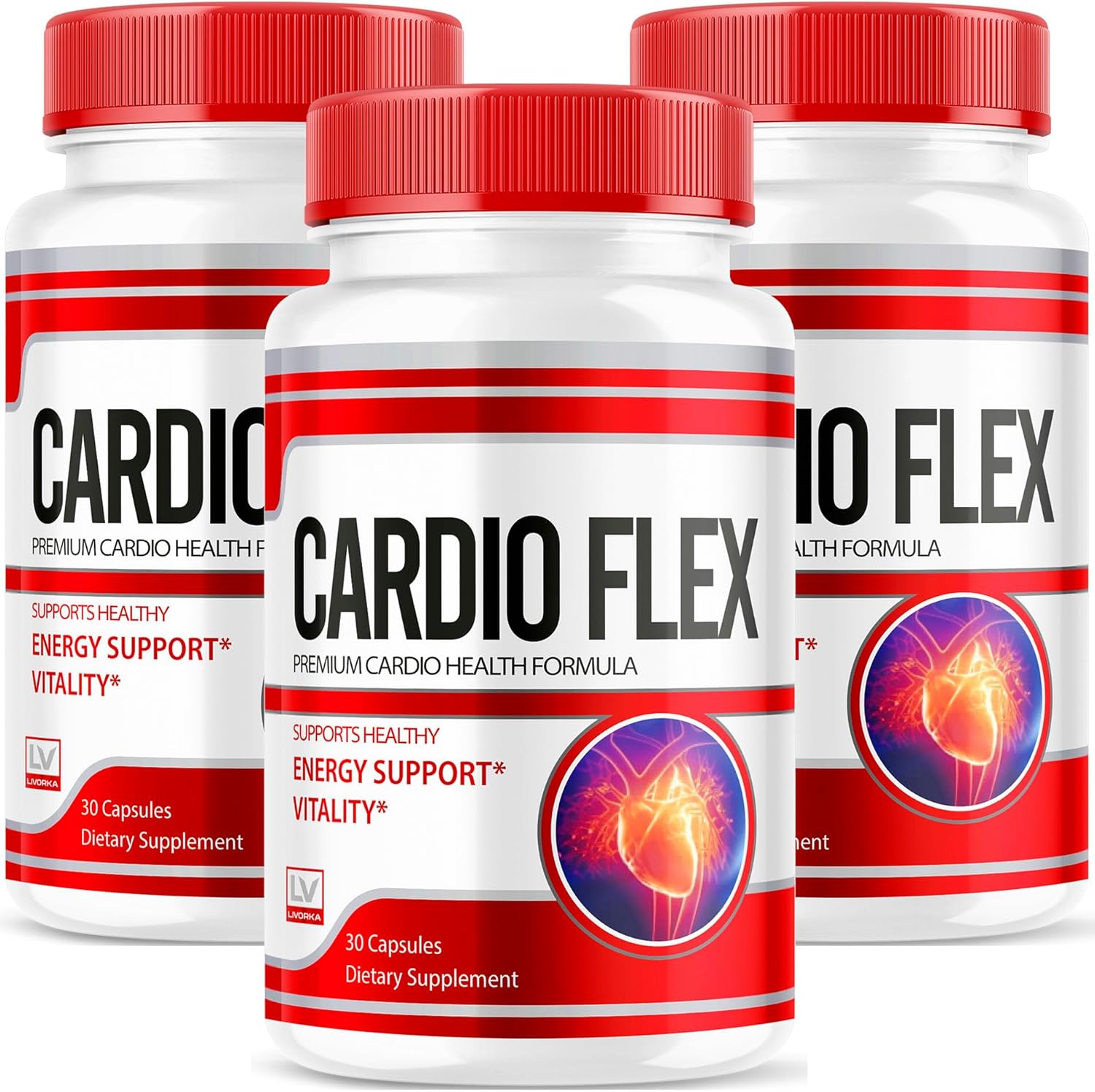 LIVORKA Cardio Flex Pills and Capsules Combo Pack - 90 Day Supply - BoostGo Australia
