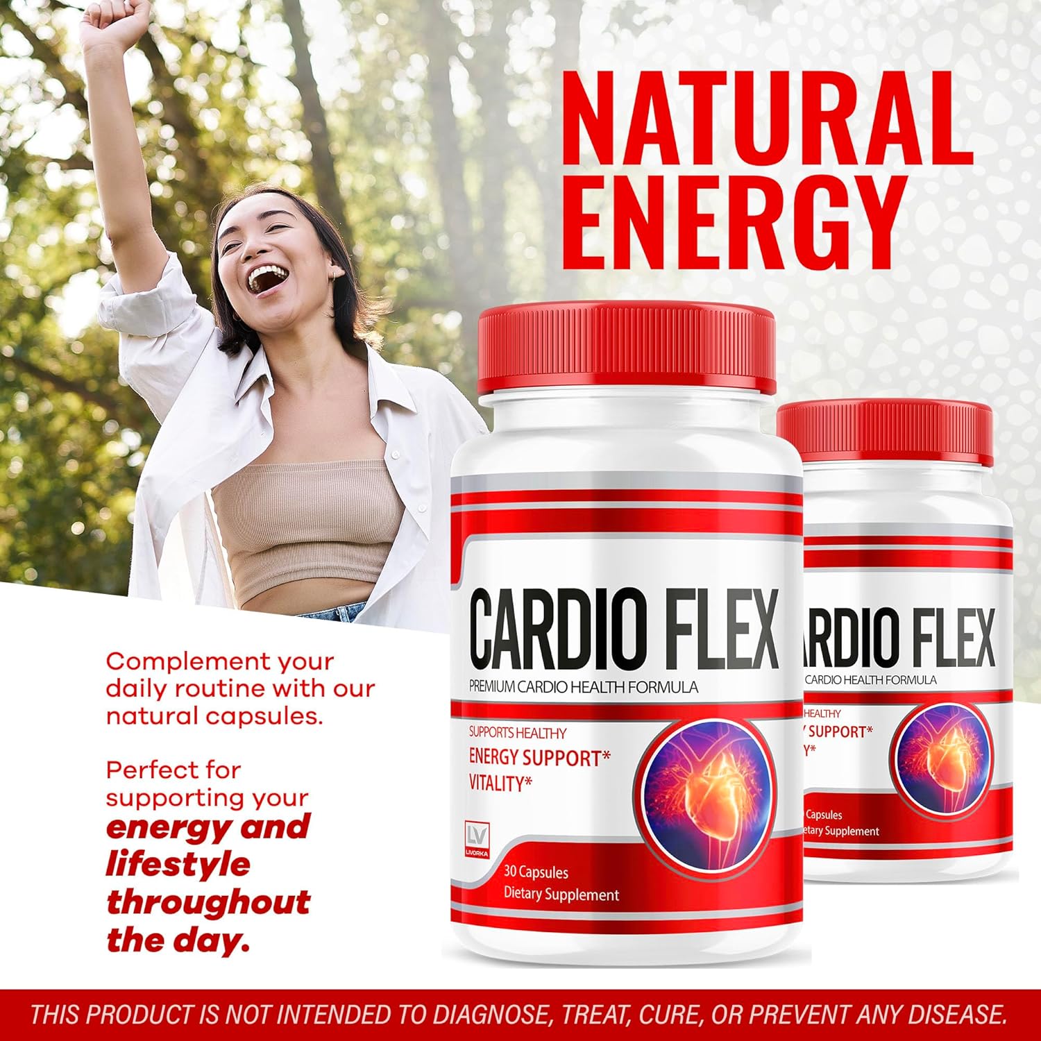 LIVORKA Cardio Flex Pills and Capsules Combo Pack - 90 Day Supply - BoostGo Australia