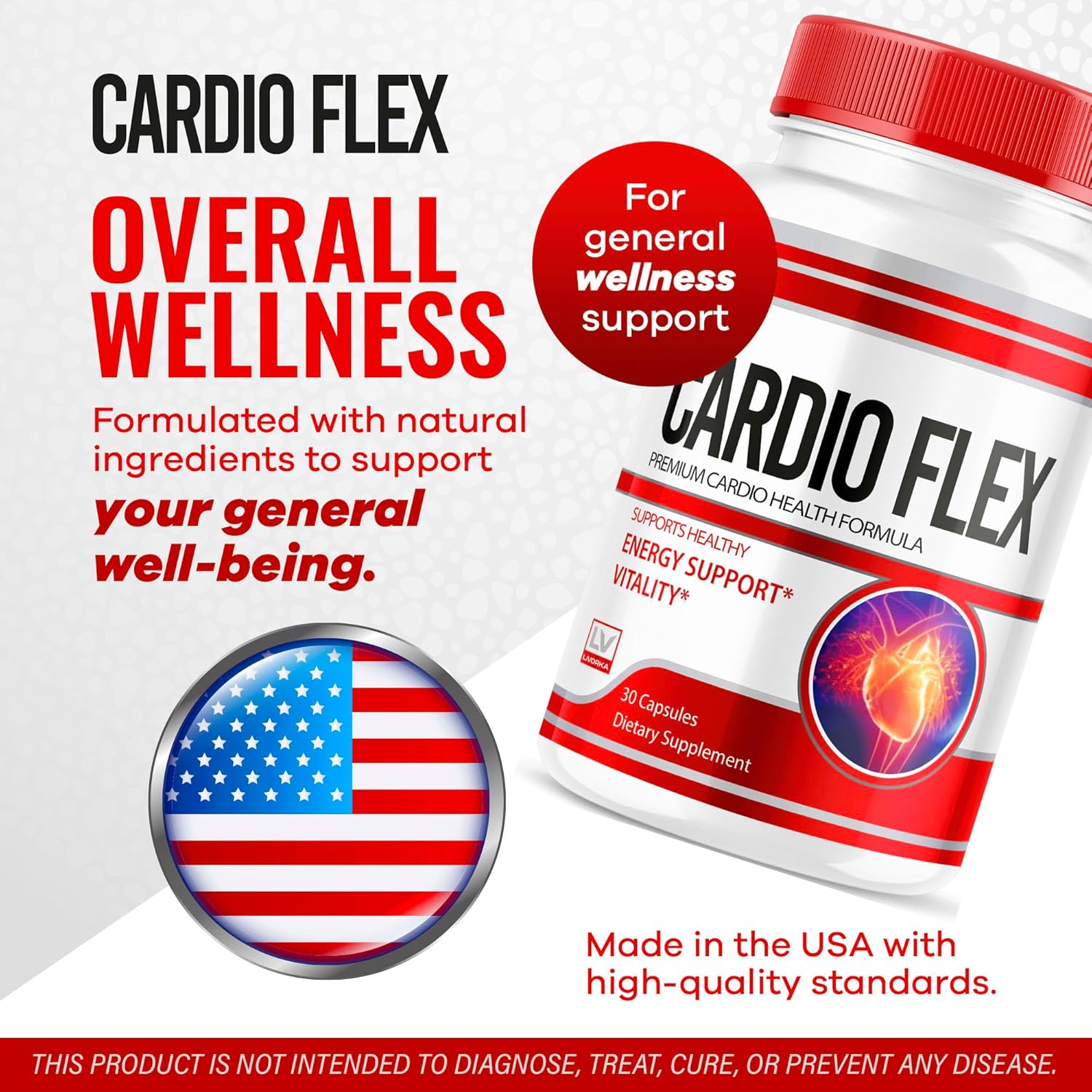 LIVORKA Cardio Flex Pills and Capsules Combo Pack - 90 Day Supply - BoostGo Australia