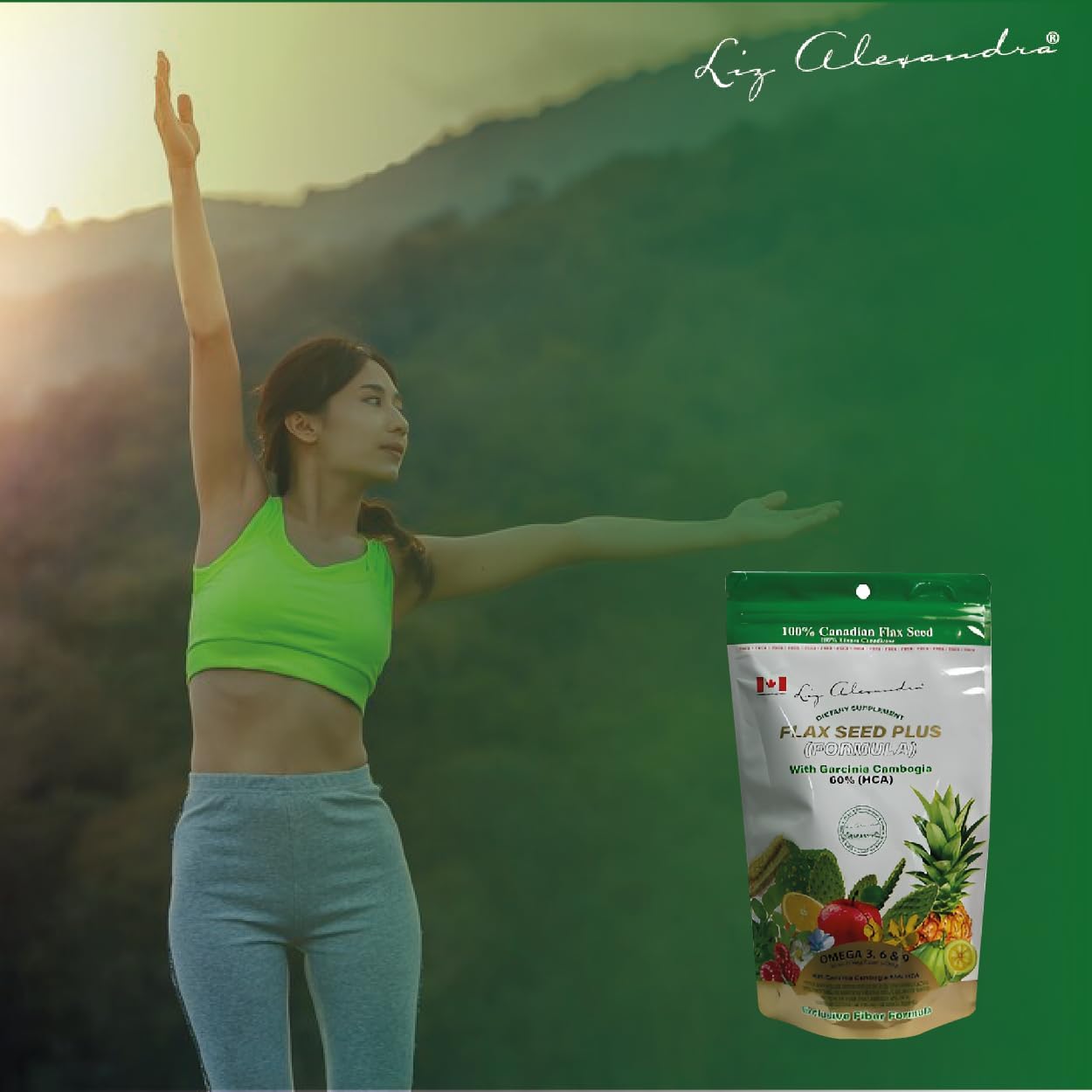 LIZ ALEXANDRA Linaza Fiber Supplement 20 oz - Exclusive Blend for Digestive Health and Wellness