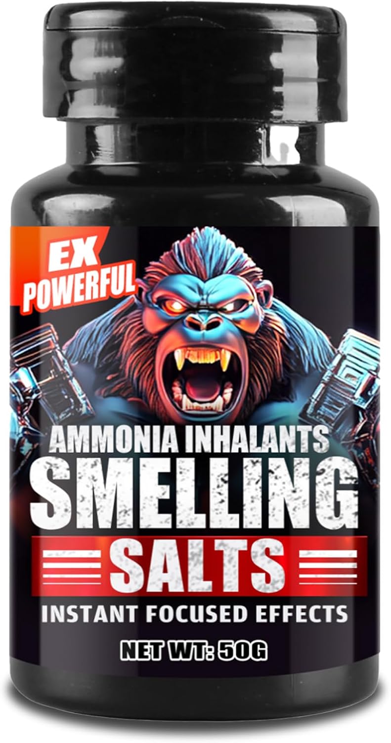 Long Lasting Atrilly Smelling Salts for Athletes in Powerlifting, Weight Lifting, Hockey, Football - Powerful Wake Up Aid