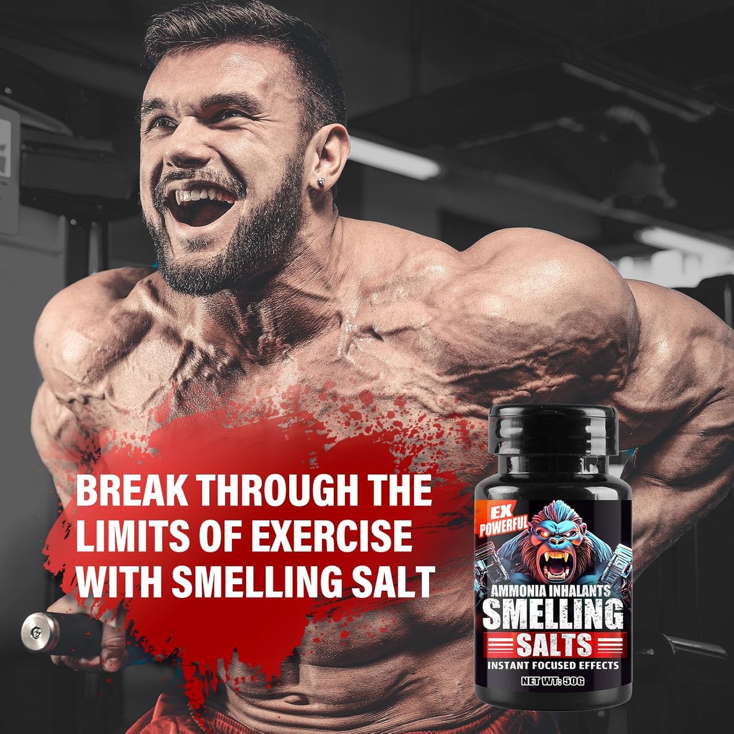 Long Lasting Atrilly Smelling Salts for Athletes in Powerlifting, Weight Lifting, Hockey, Football - Powerful Wake Up Aid