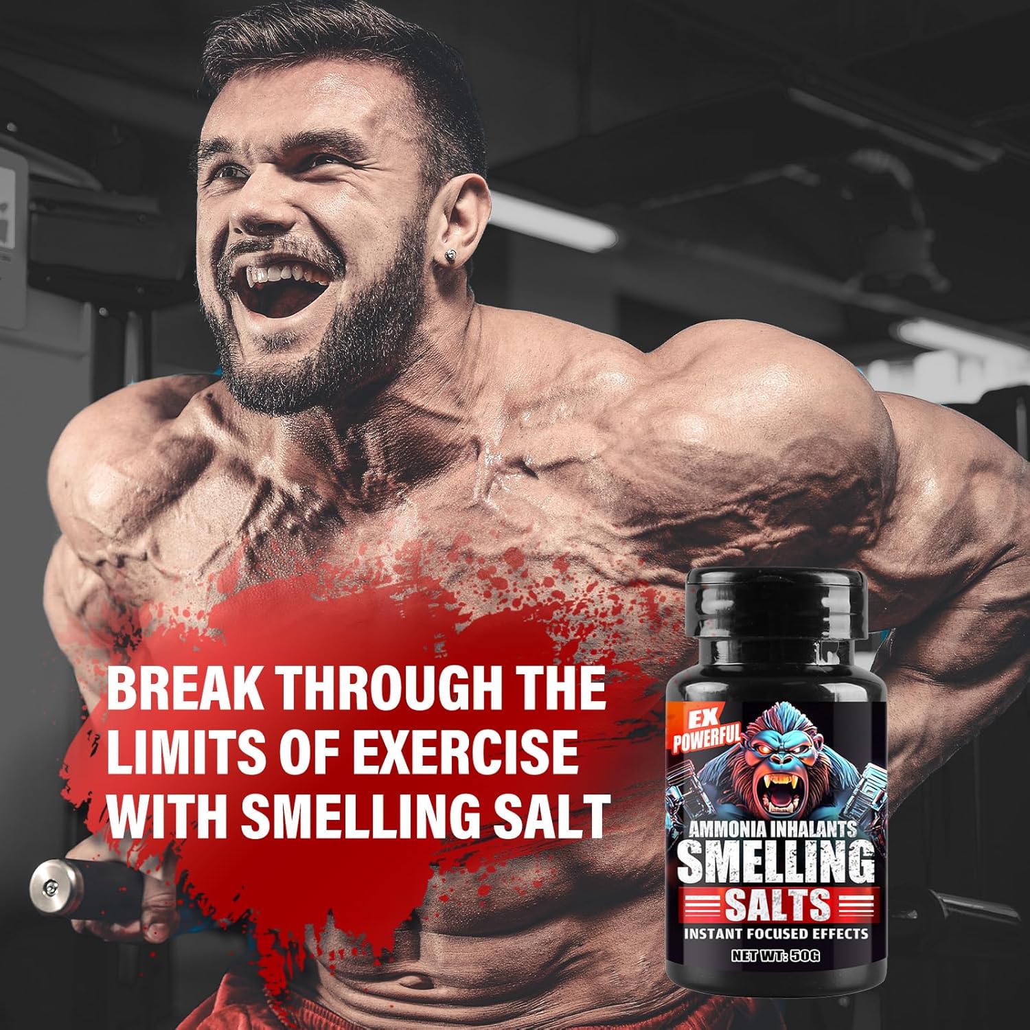Long Lasting Atrilly Smelling Salts for Athletes in Powerlifting, Weight Lifting, Hockey, Football - Powerful Wake Up Aid