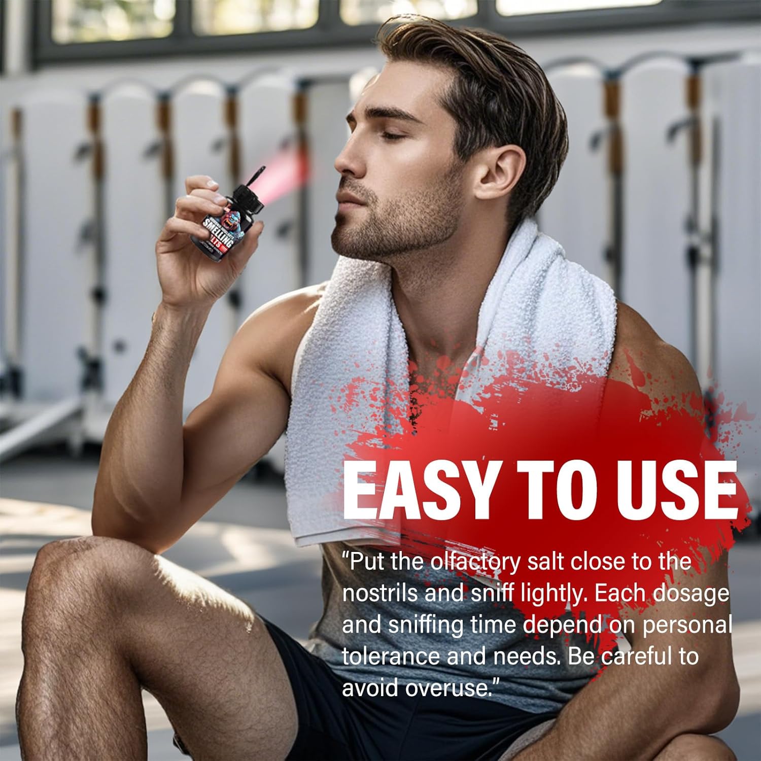 Long Lasting Atrilly Smelling Salts for Athletes in Powerlifting, Weight Lifting, Hockey, Football - Powerful Wake Up Aid