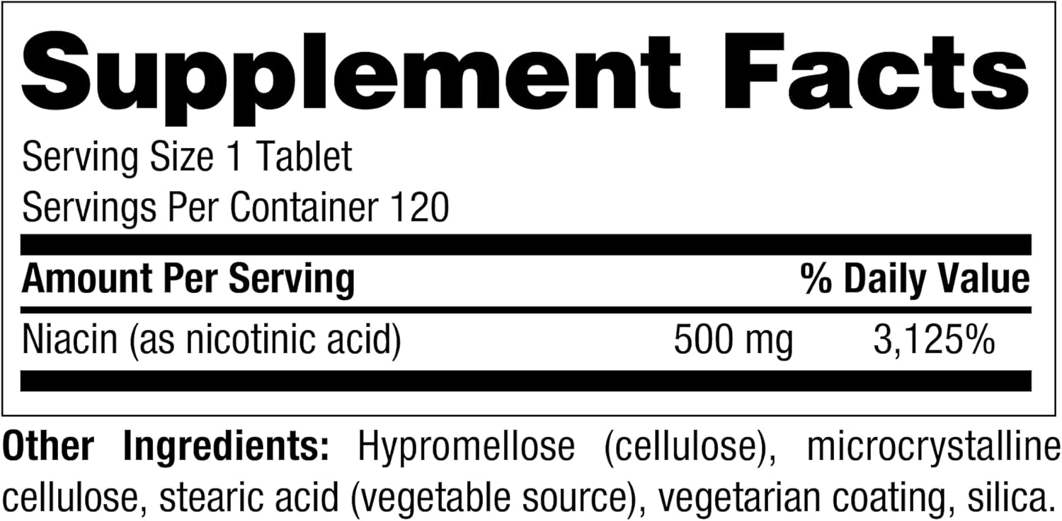 Long-lasting Niacin SR Supplement for Energy Boost and Overall Wellness
