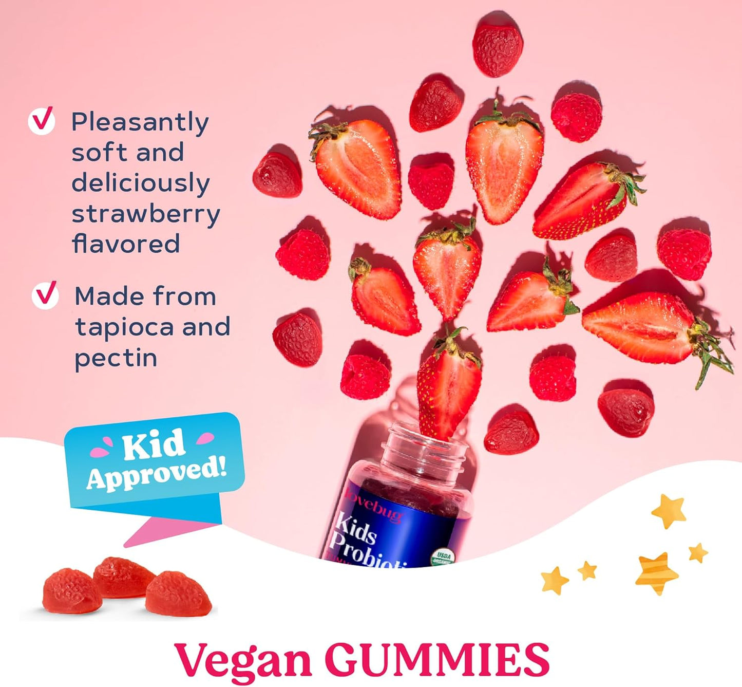 Lovebug Multi-Strain Probiotic Pearls and Soil-Based Gummy Bundle - Premium Probiotics for Gut Health and Immune Support