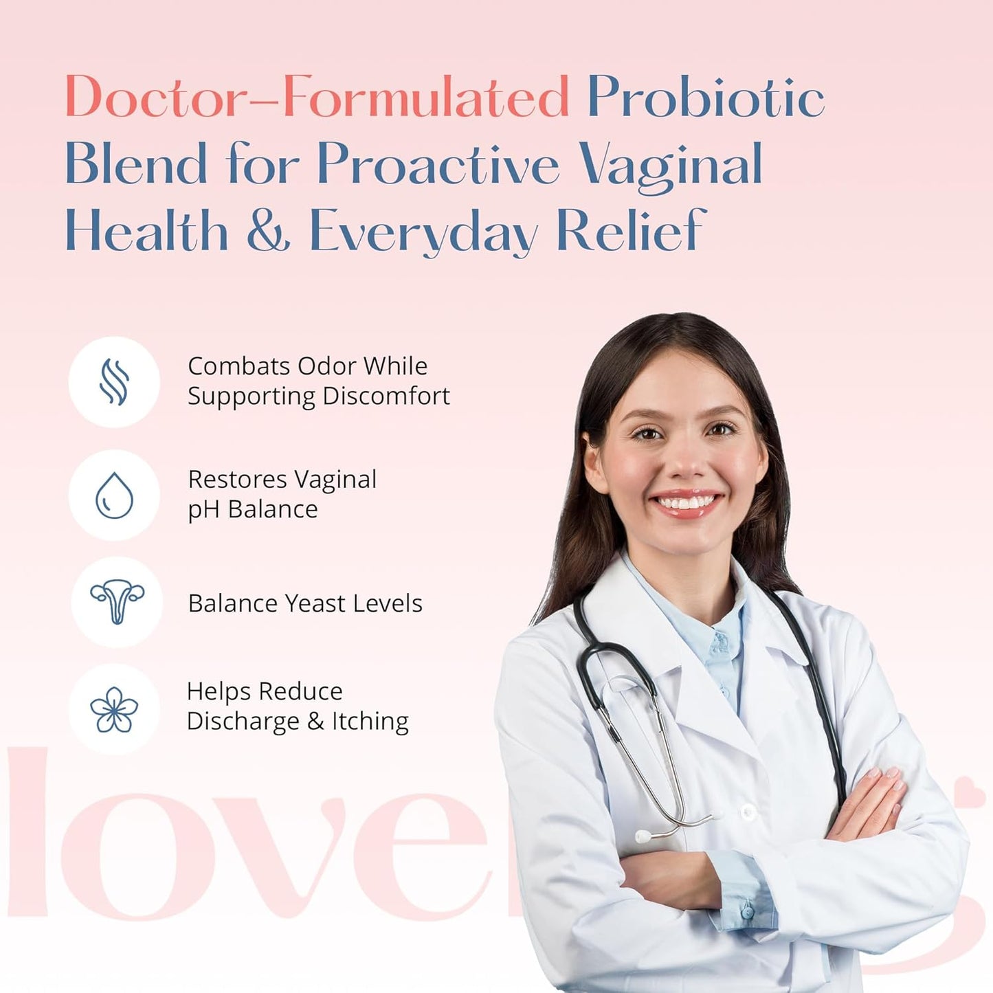 LoveBug Women's Health Vaginal Boric Acid Suppositories - Fast Acting for Odor, Discharge, Yeast & pH Balance - Coconut Oil, Hyaluronic Acid, Vitamin E - 14 ct