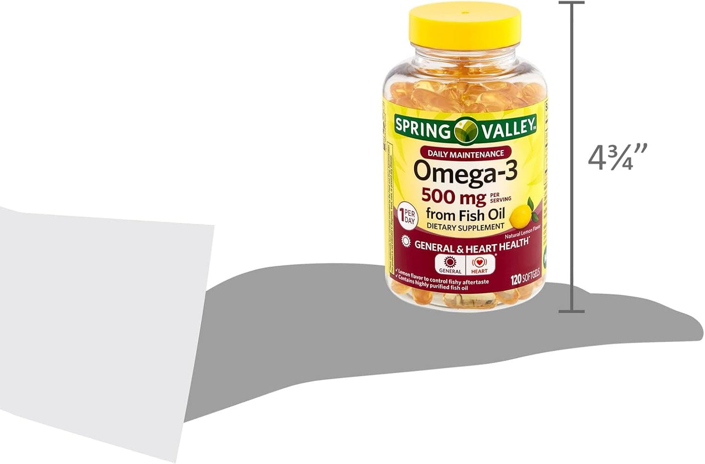 Lual's Omega-3 Fish Oil Bundle for Diabetes Management | 500mg Softgels | 120 Count Bottle | Omega-3 Fish Oil Supplements
