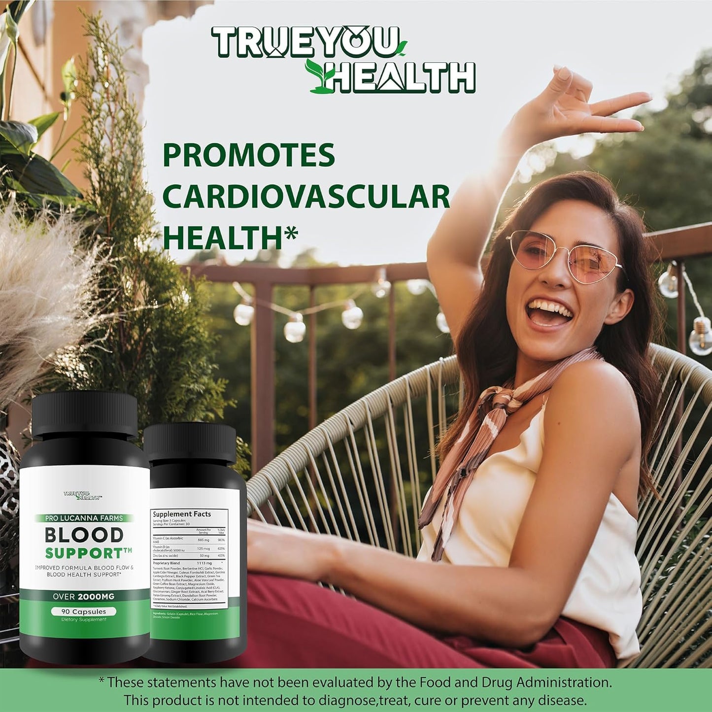 Lucanna Farms Blood Support: Advanced Formula for Healthy Blood Flow, Circulation, and Glucose Support