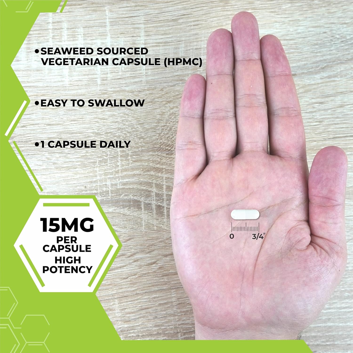 Lu'Lu Naturals L Methylfolate 15mg Capsules - High Potency Methyl Folate Supplement for Folic Acid Support