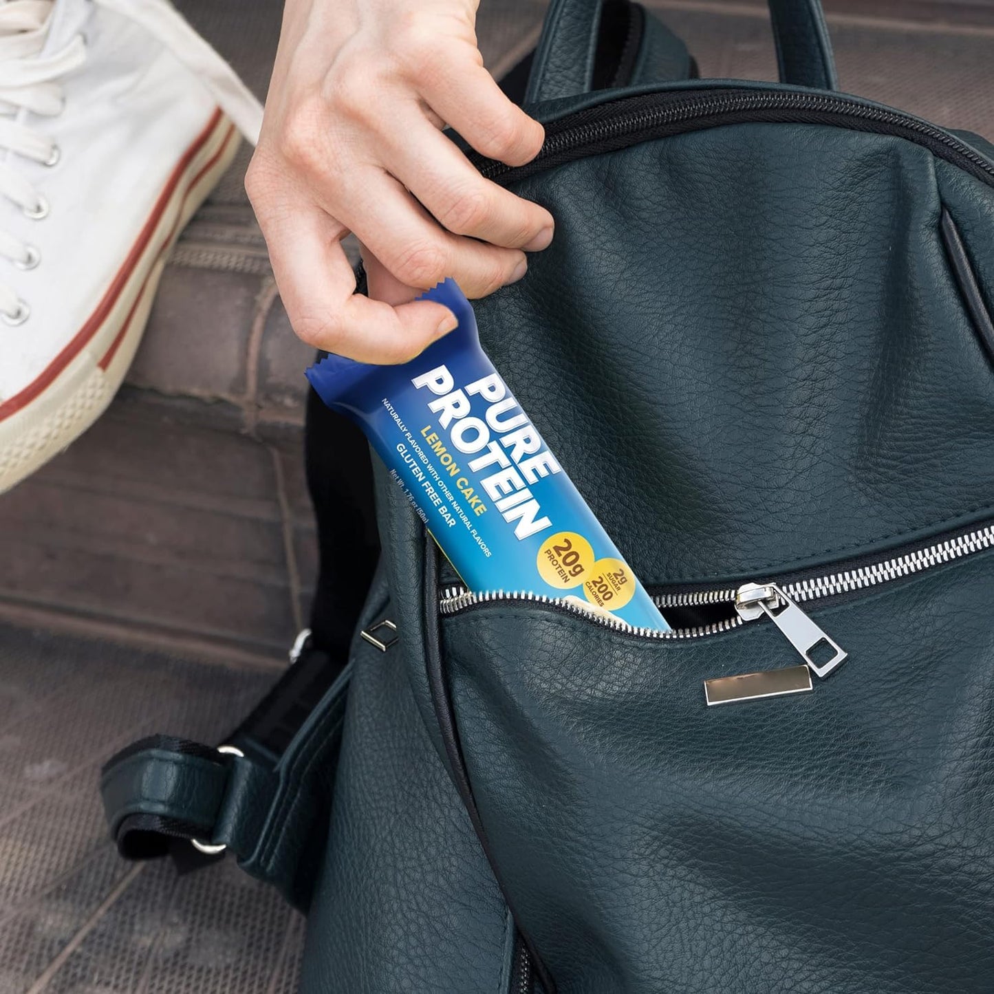 Lulurose Lemon Cake Protein Bars - 12 Count, High Protein, Low Sugar, Nutritious Energy Snacks