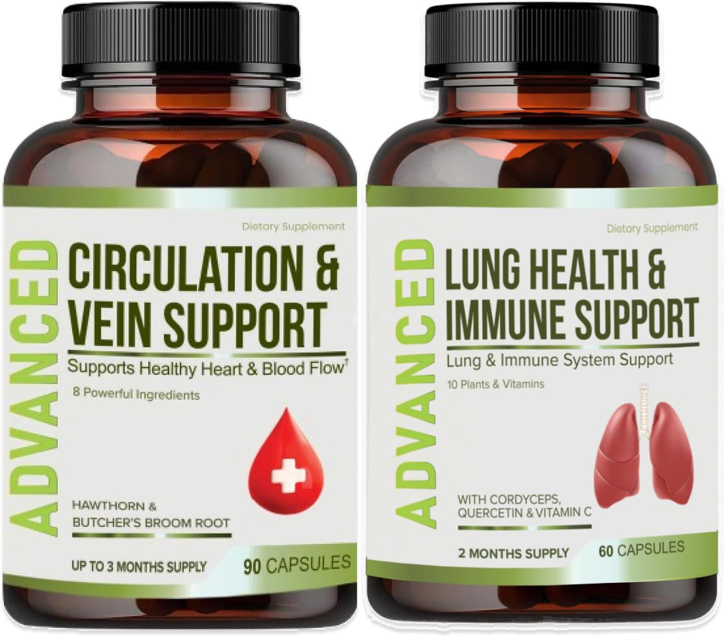 Lung Cleanse and Immune Support Supplement with Vitamins for Optimal Lung Health and Immunity