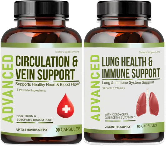 Lung Cleanse and Immune Support Supplement with Vitamins for Optimal Lung Health and Immunity