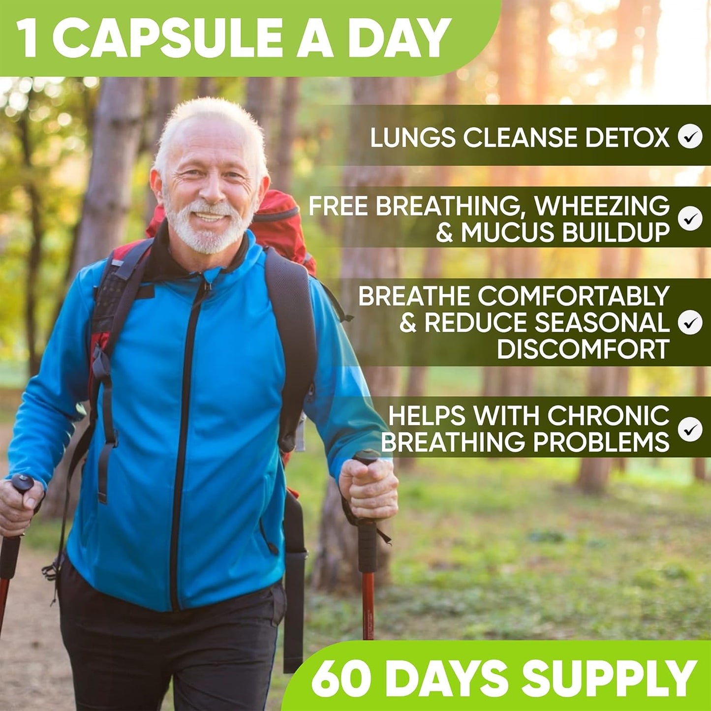 Lung Cleanse and Immune Support Supplement with Vitamins for Optimal Lung Health and Immunity