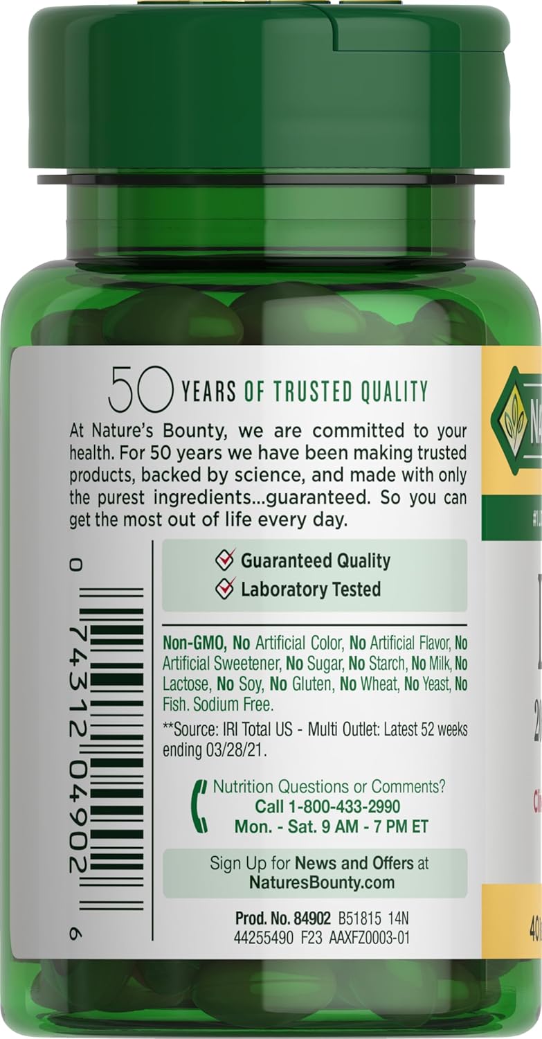 Lutein Eye Health Supplements, Natural Support for Vision, 20 mg Softgels, 40 Count