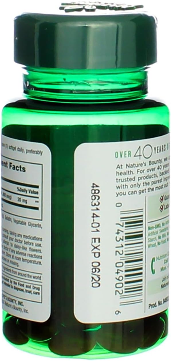 Lutein Supplement 20mg - 40 Softgels for Eye Health and Antioxidant Support