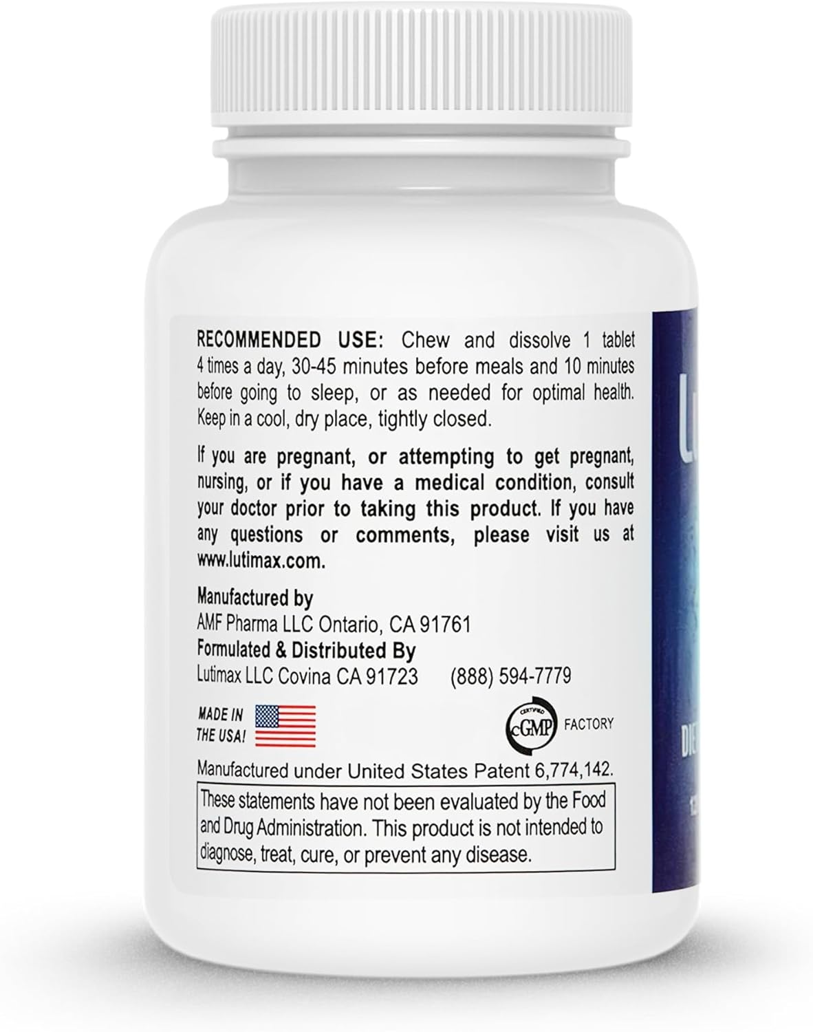 Lutimax Luteolin Complex with Rutin - Immune Support Brain Supplement - Bioflavonoids with Vitamin C, D, and E for Joint, Muscle, and Dietary Health - Antioxidants Supplement - 120 Tablets - BoostGo Australia