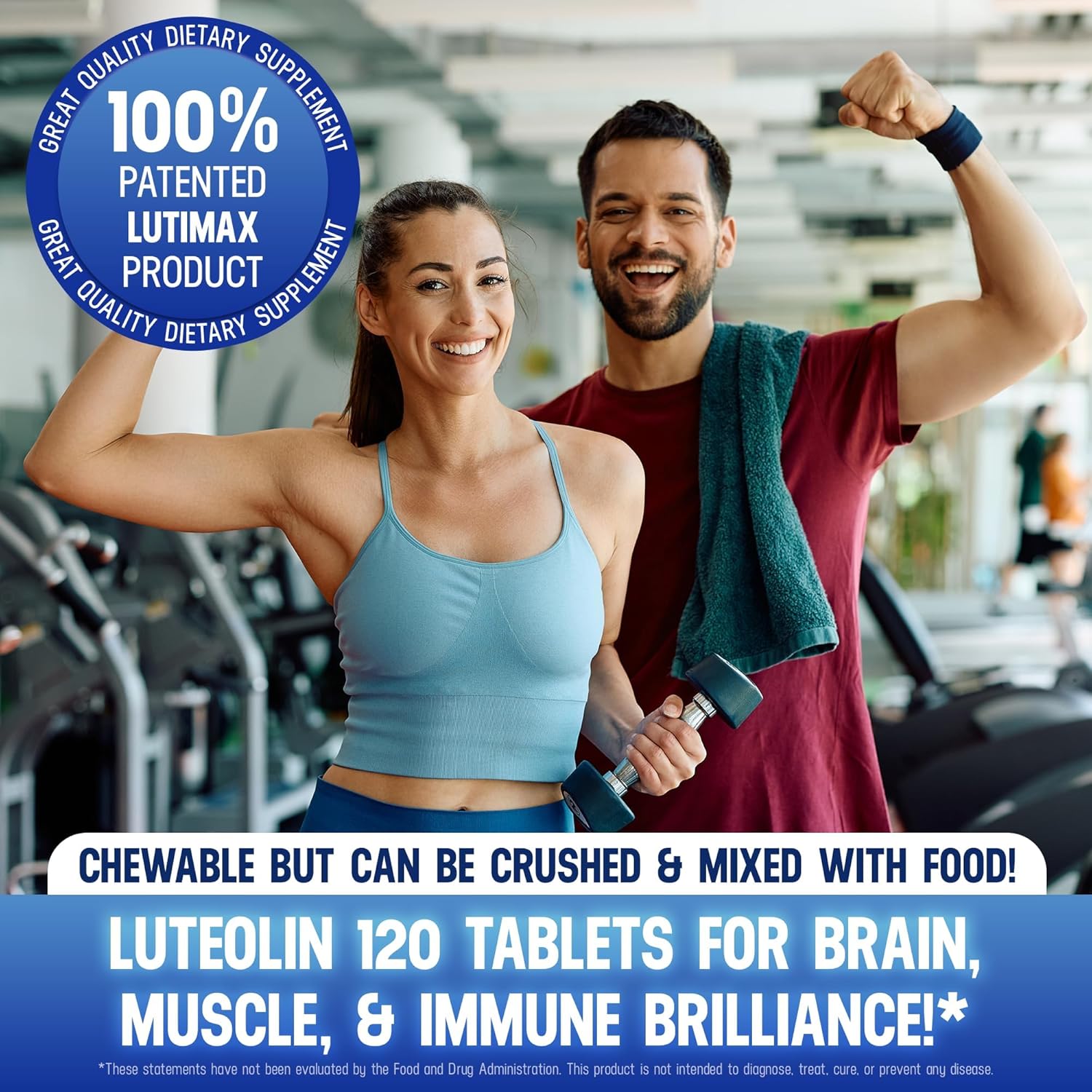 Lutimax Luteolin Complex with Rutin - Immune Support Brain Supplement - Bioflavonoids with Vitamin C, D, and E for Joint, Muscle, and Dietary Health - Antioxidants Supplement - 120 Tablets - BoostGo Australia