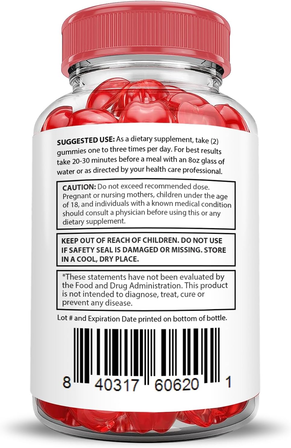 Luxe Keto ACV Gummies 5-Pack | 1000MG Advanced Formula with Pomegranate Beet Juice | Vegan Non GMO 300 Gummies | Justified Laboratories