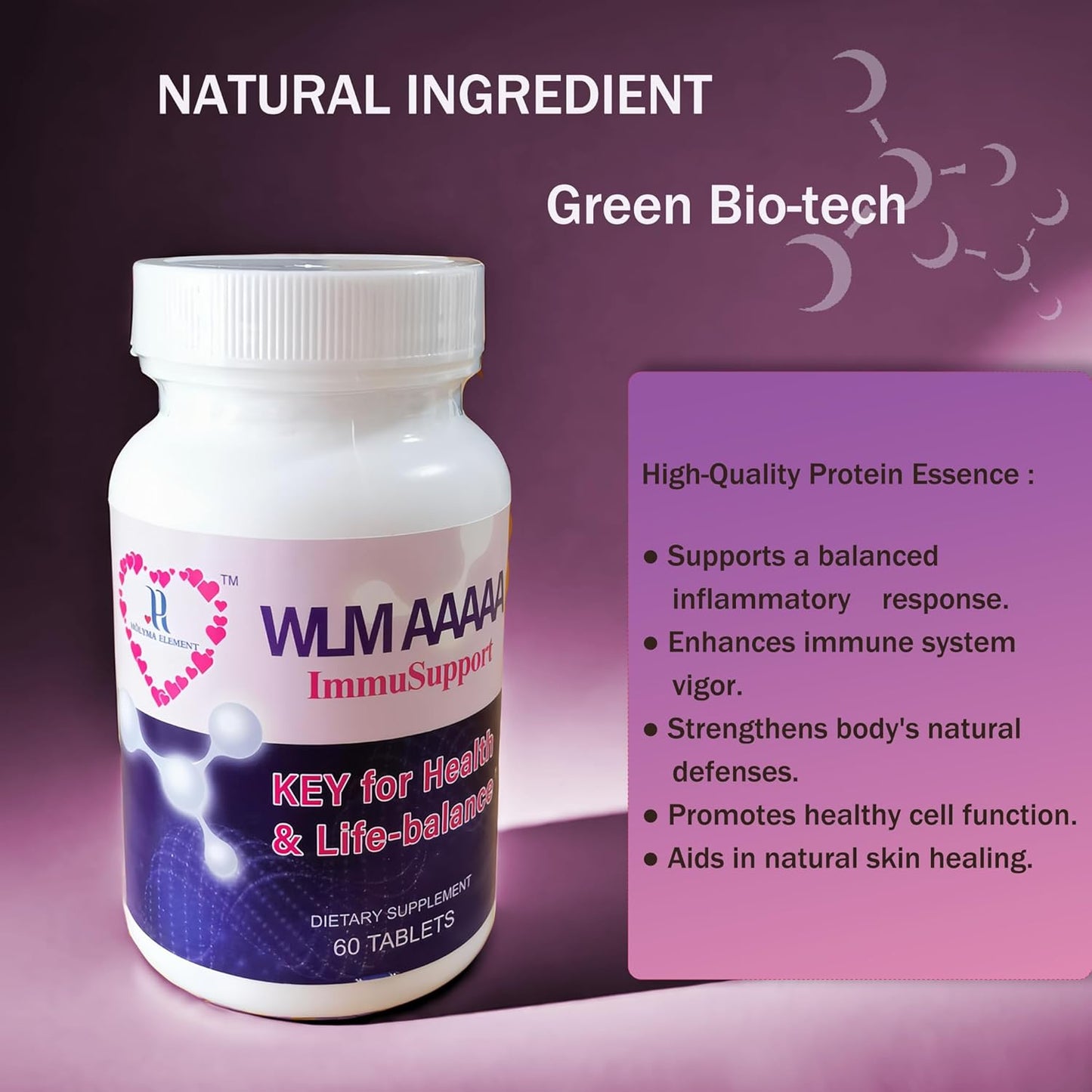 Lysozyme Supplement for Inflammation Support, Immune Boost, Digestive Health - H-HOLYMA WLM AAAAA